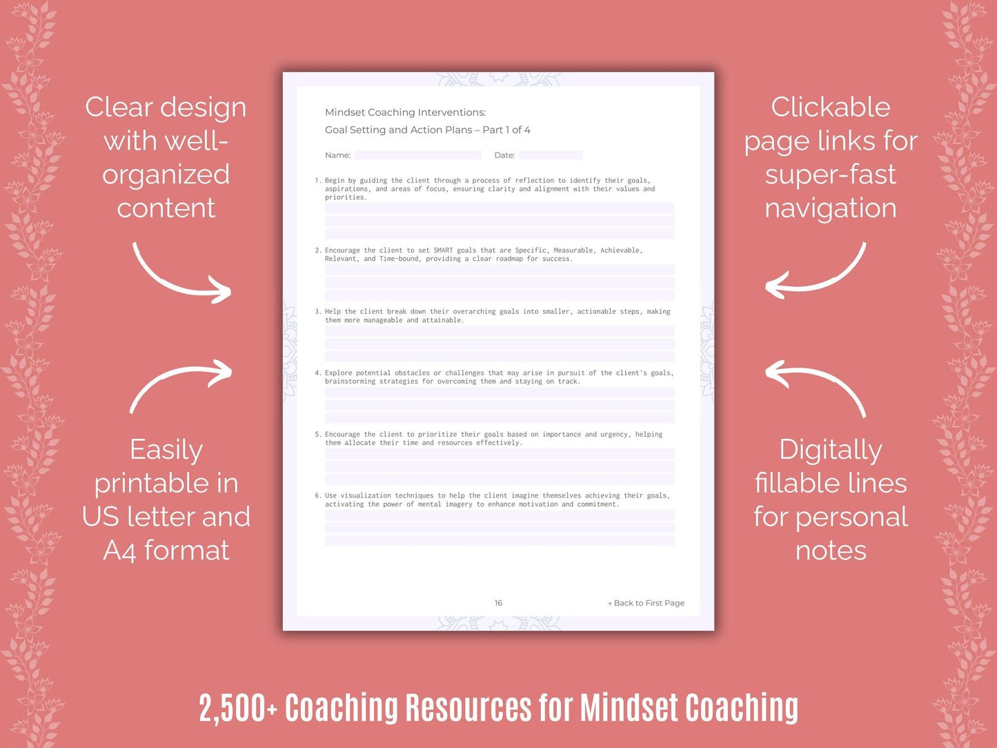 Mindset Coaching Cheat Sheets