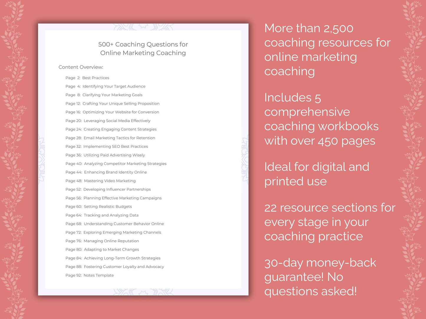 Online Marketing Coaching Templates