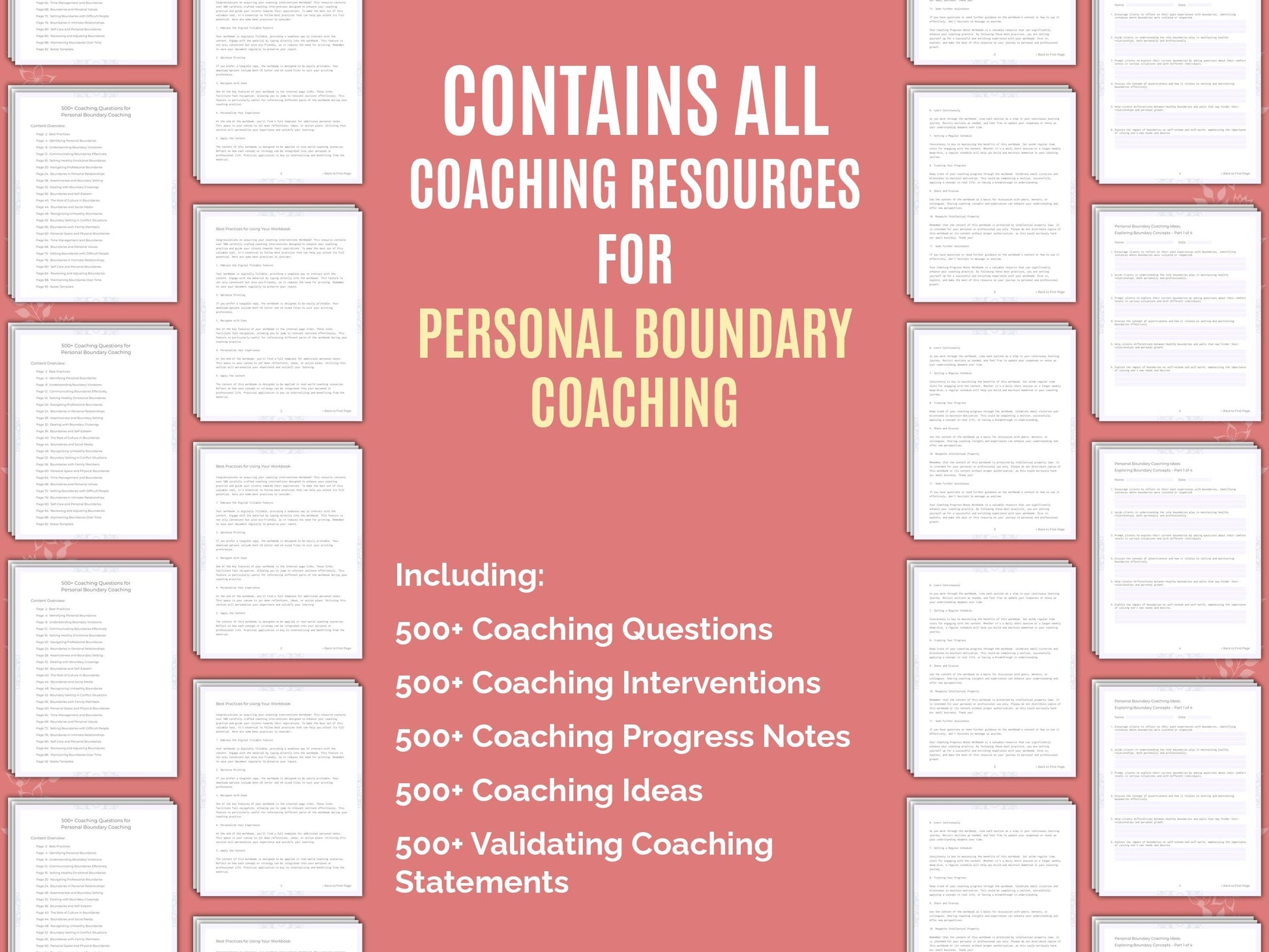 Personal Boundary Coaching Worksheets