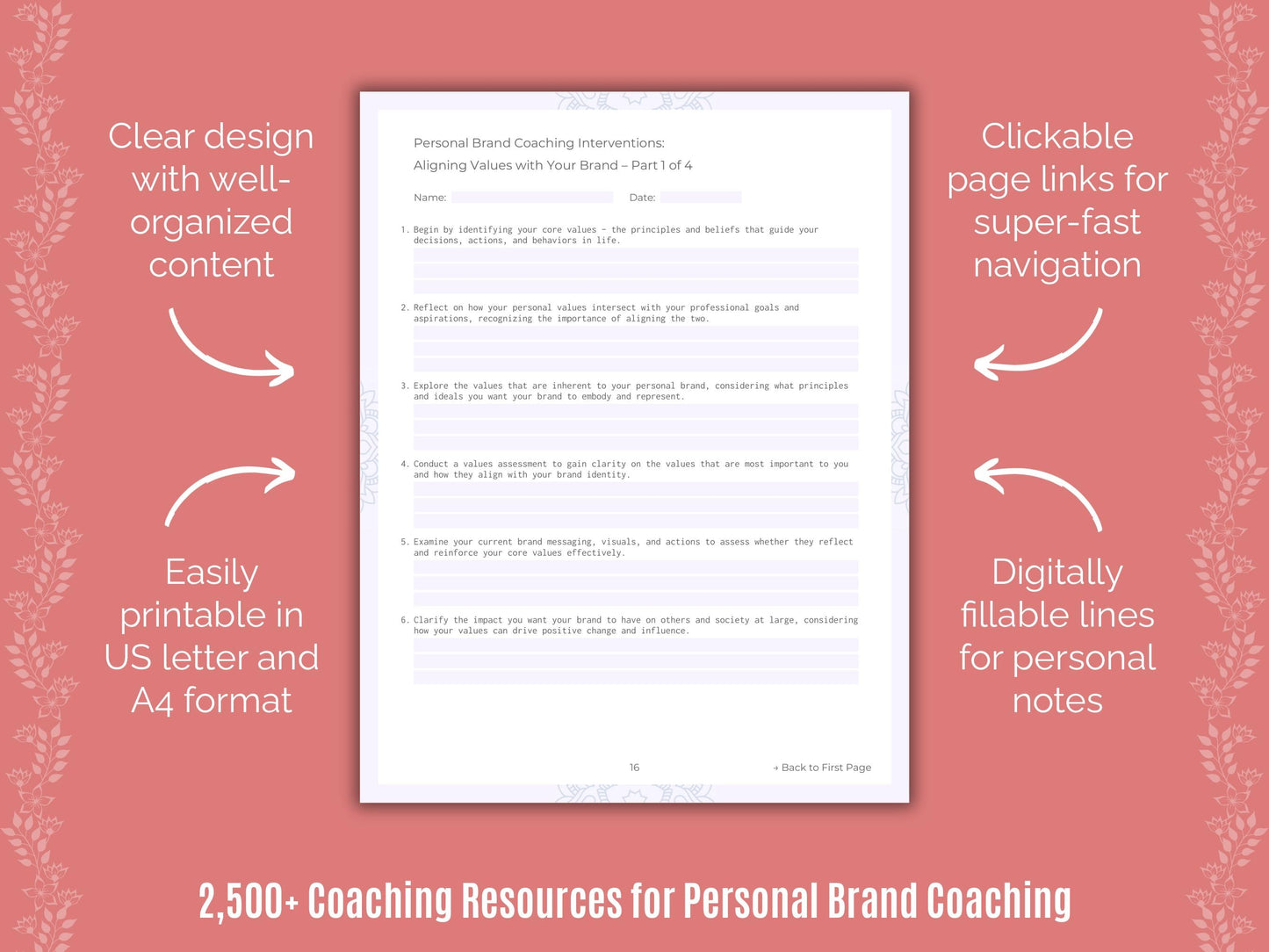 Personal Brand Coaching Cheat Sheets