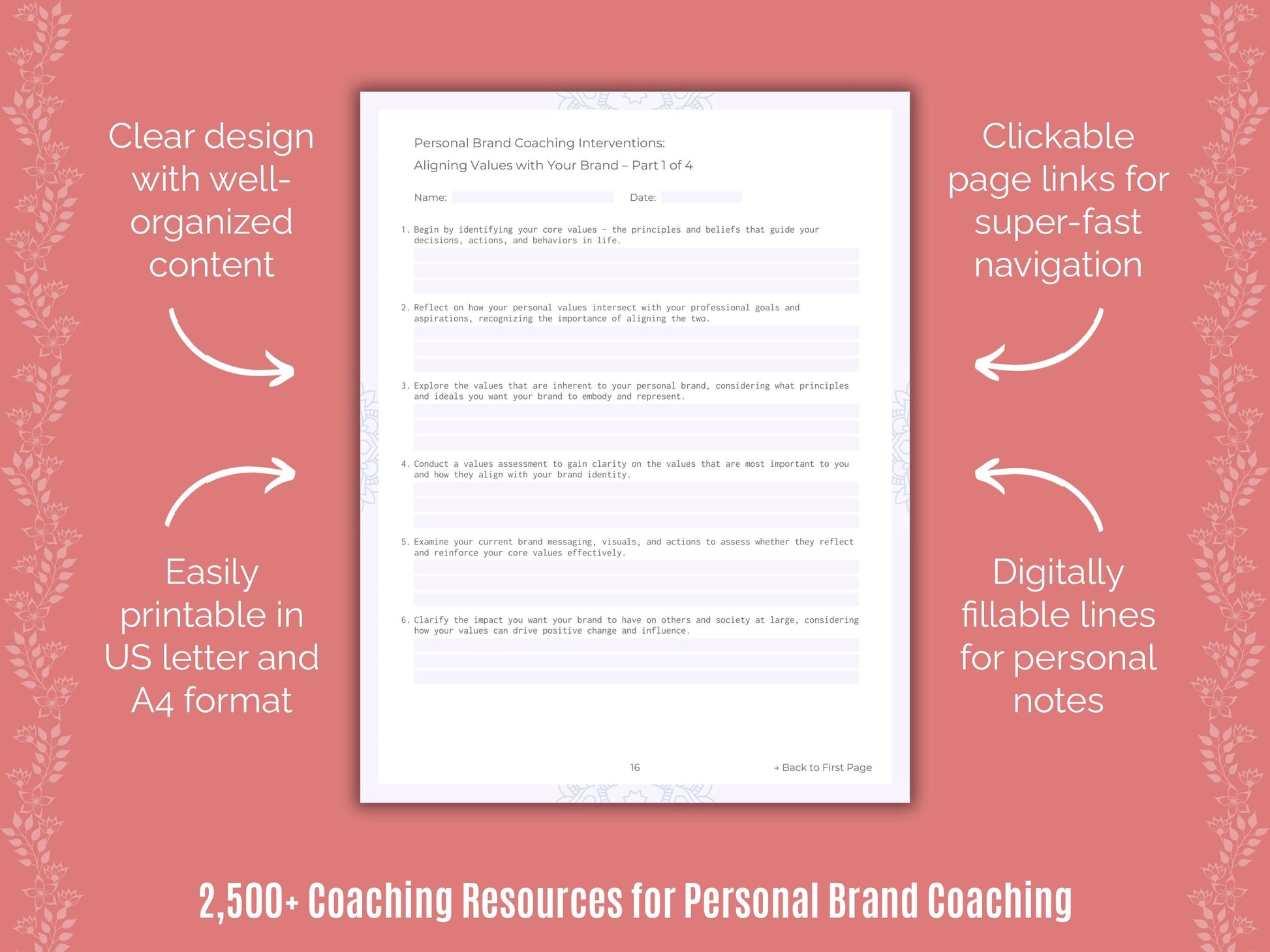 Personal Brand Coaching Cheat Sheets