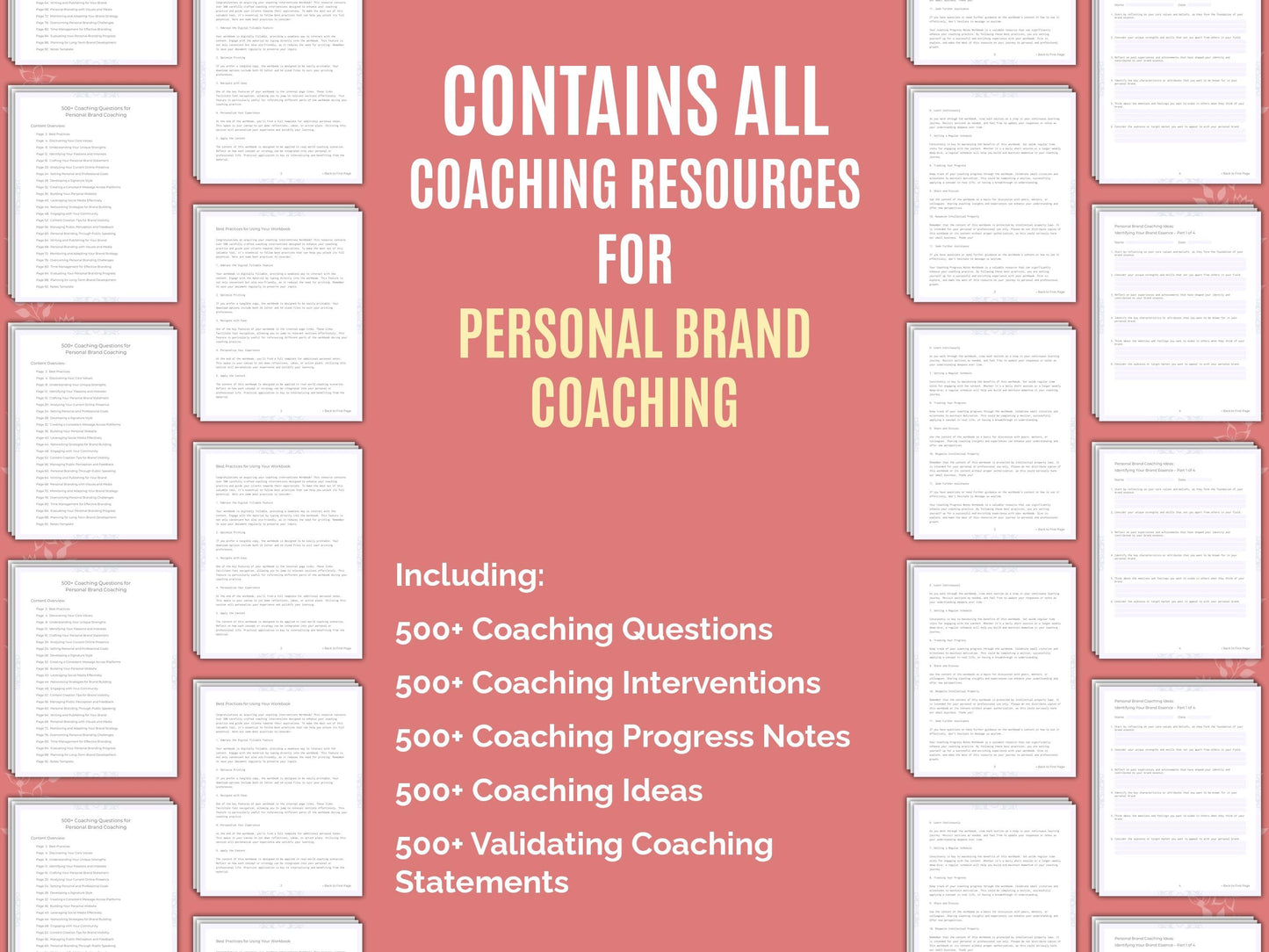 Personal Brand Coaching Worksheets