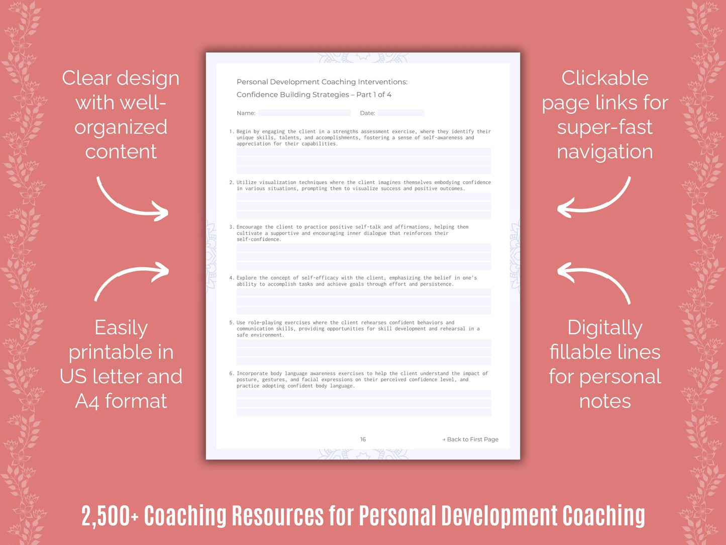 Personal Development Coaching Cheat Sheets