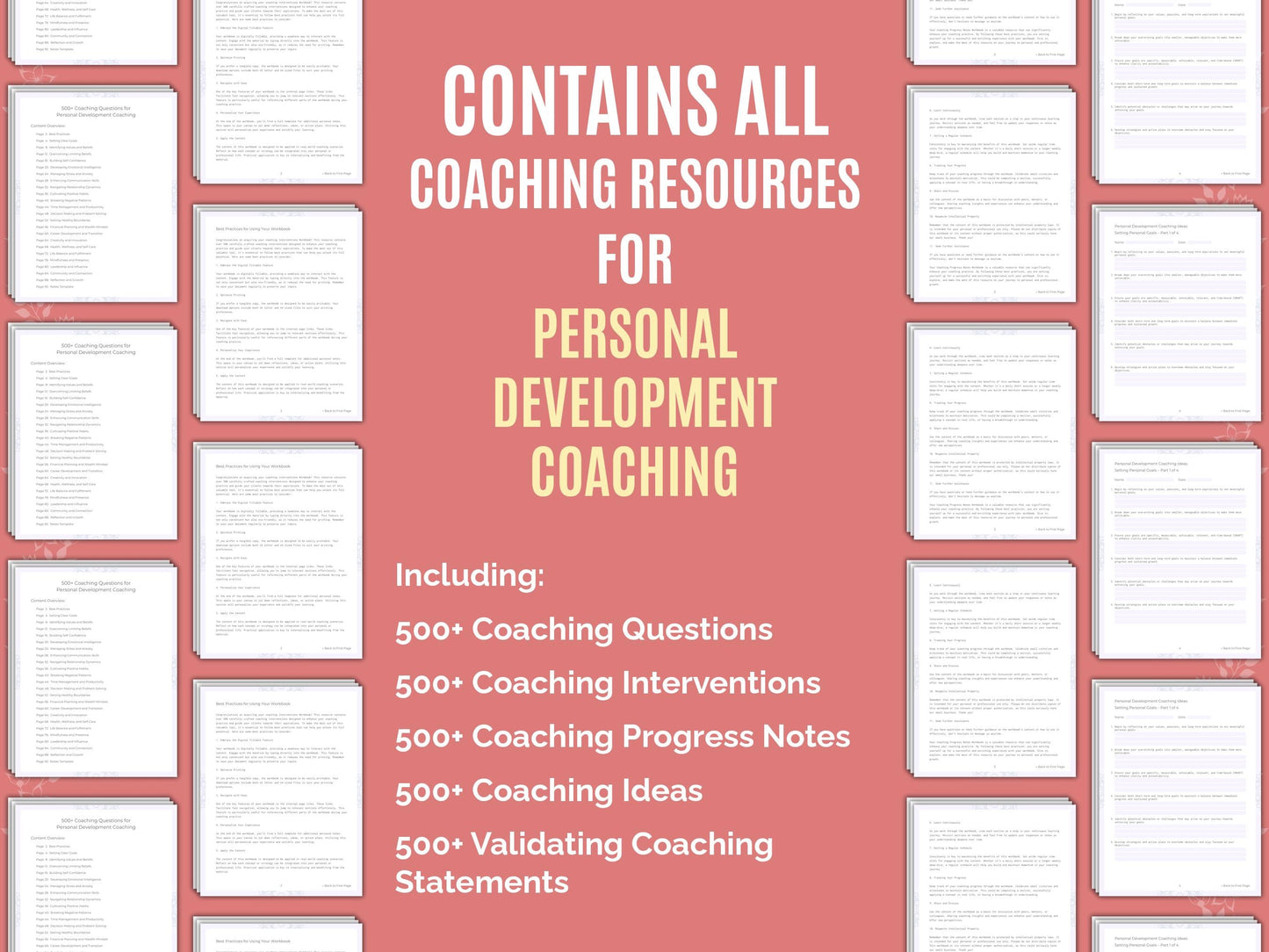 Personal Development Coaching Worksheets