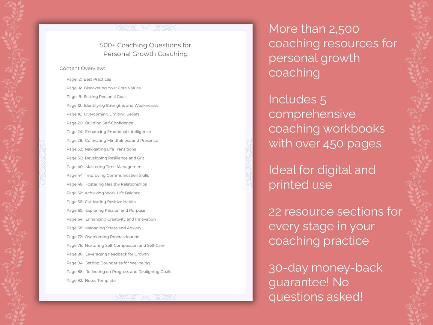 Personal Growth Coaching Templates