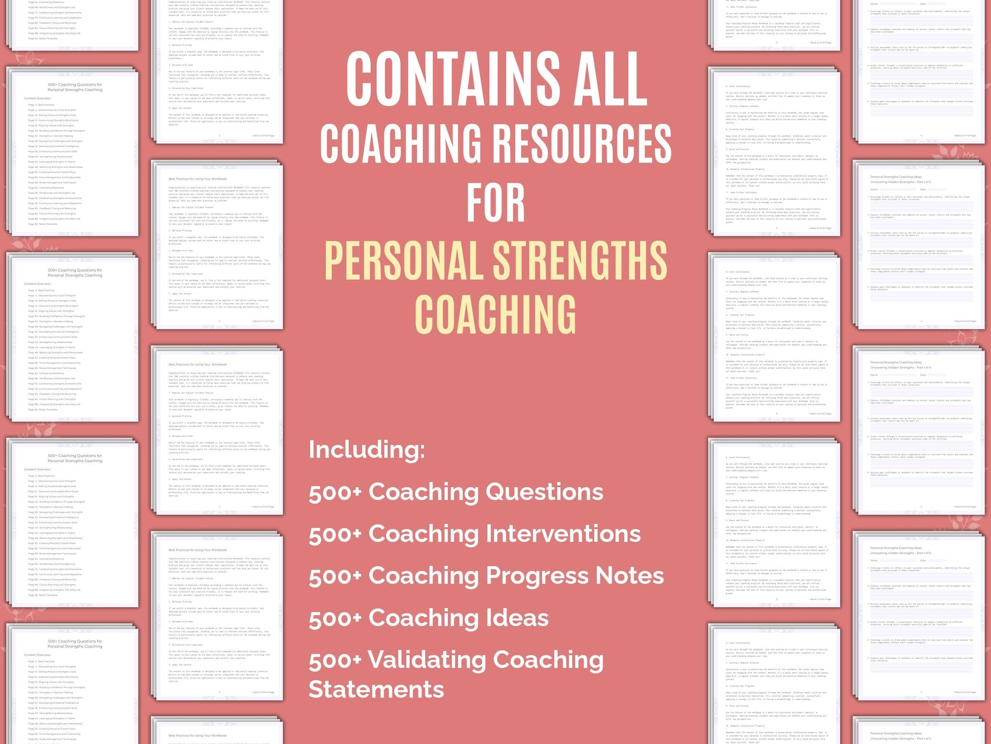 Personal Strengths Coaching Worksheets