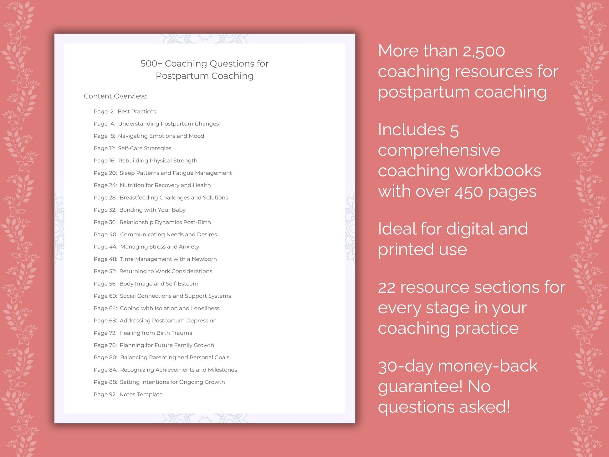 Postpartum Coaching Templates