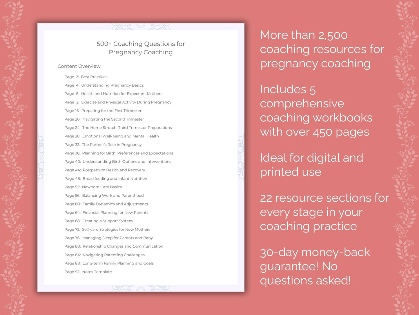 Pregnancy Coaching Templates