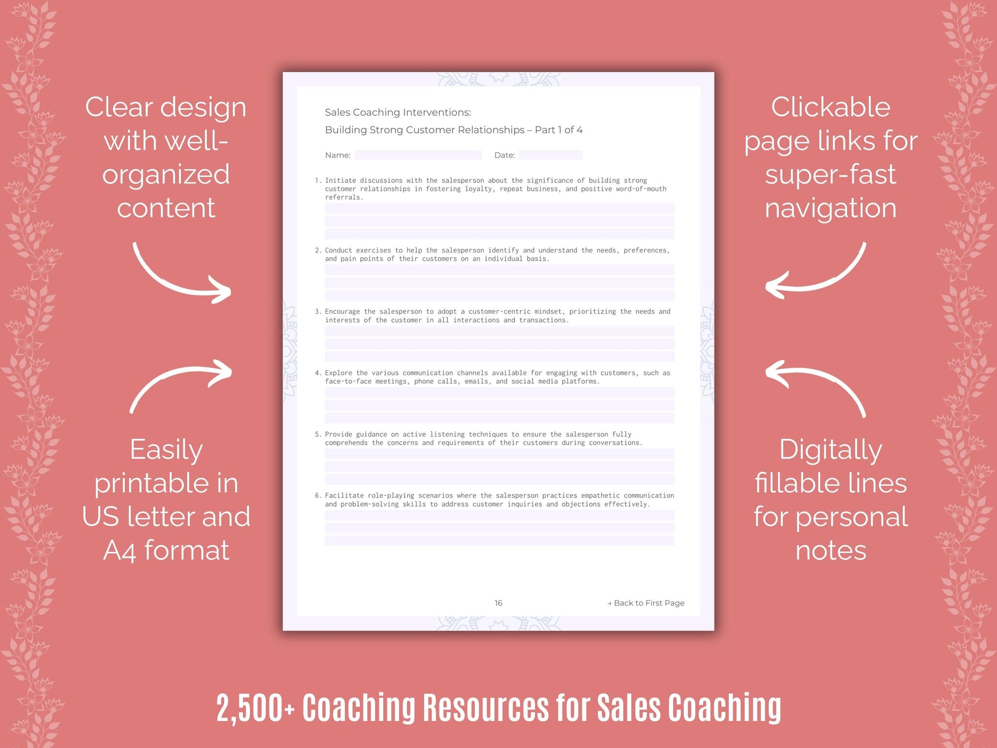 Sales Coaching Cheat Sheets