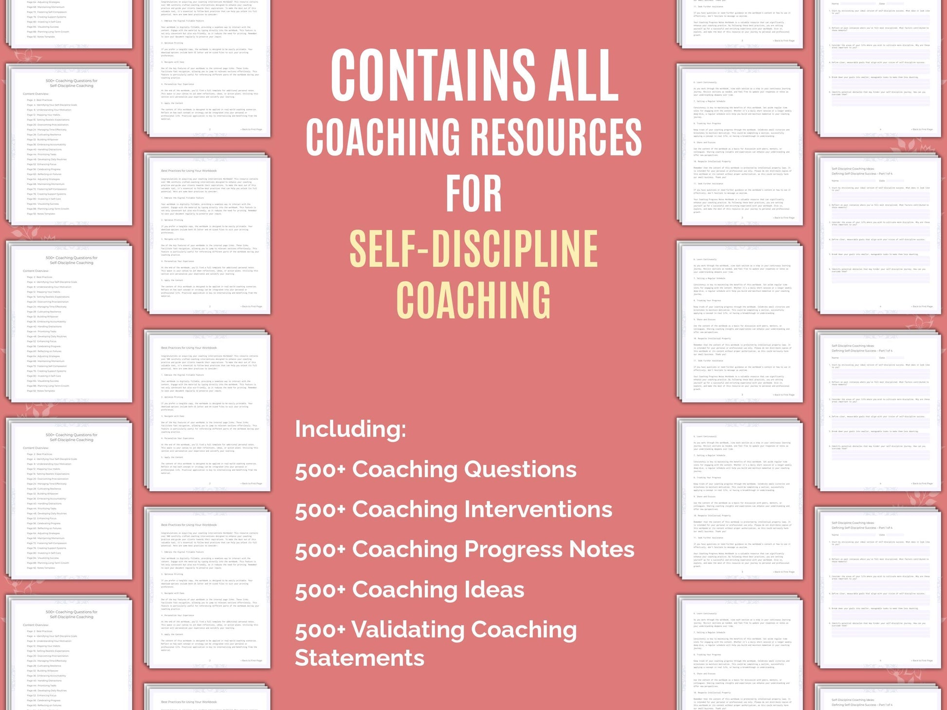 Self-Discipline Coaching Worksheets