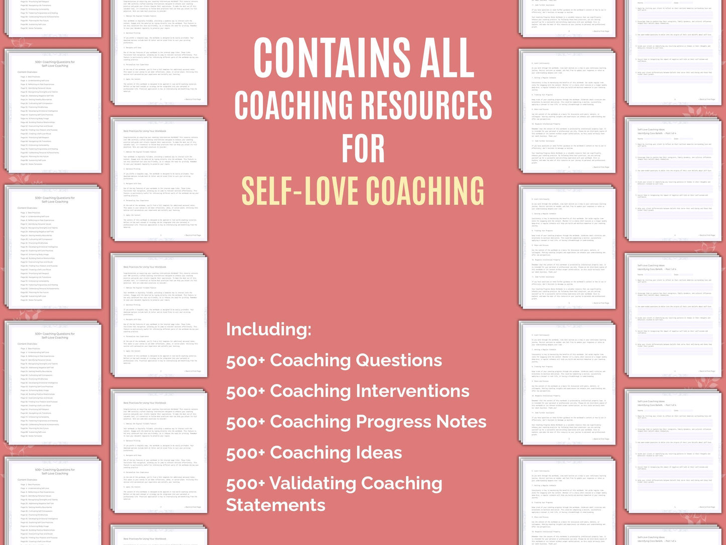 Self-Love Coaching Worksheets