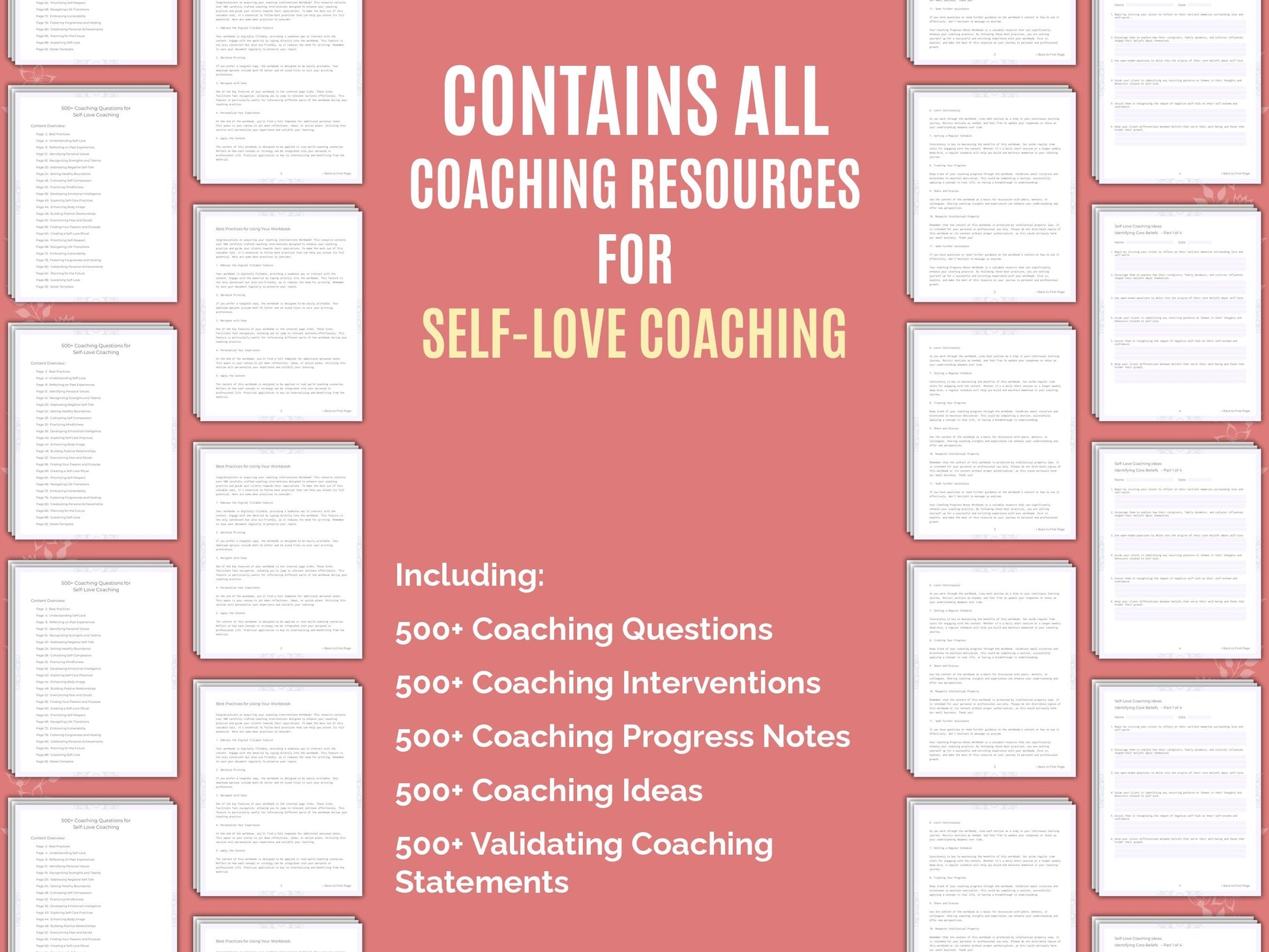 Self-Love Coaching Worksheets