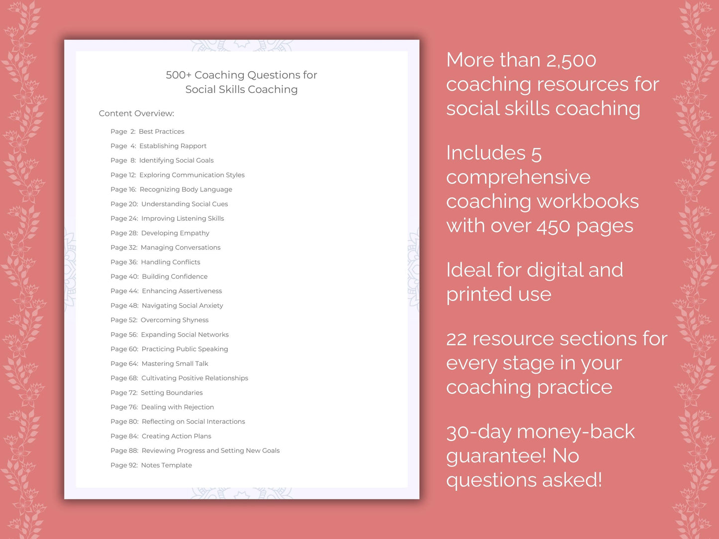 Social Skills Coaching Templates