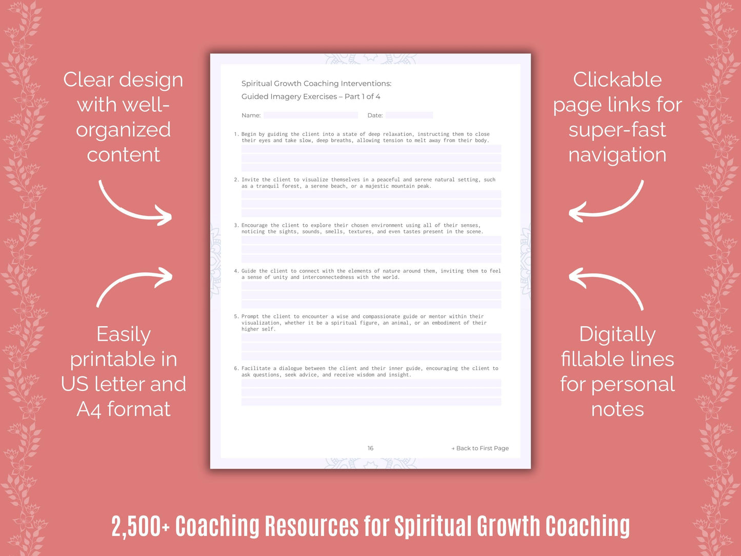 Spiritual Growth Coaching Cheat Sheets