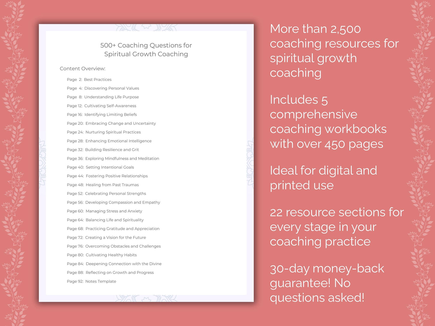 Spiritual Growth Coaching Templates