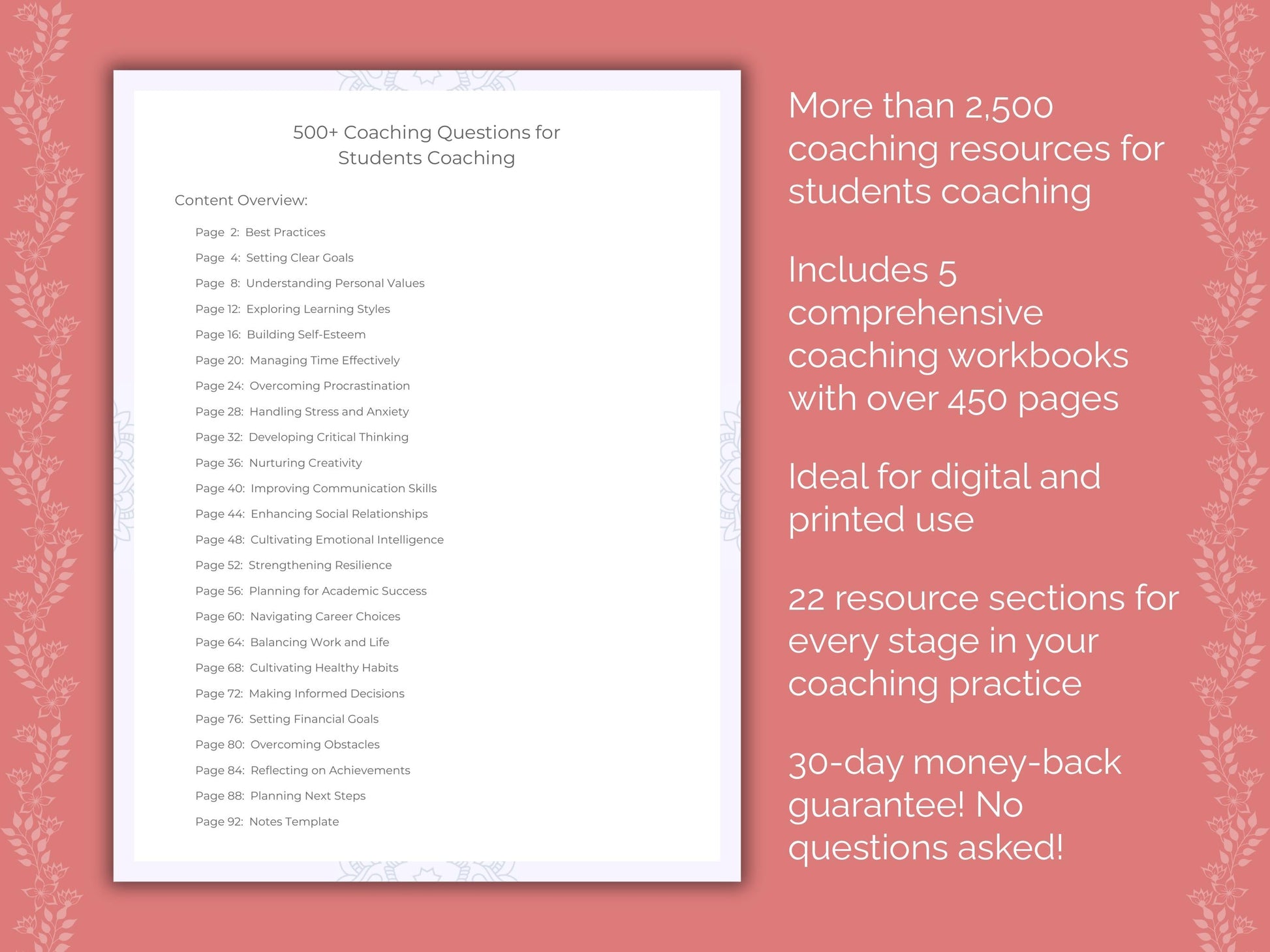 Students Coaching Templates