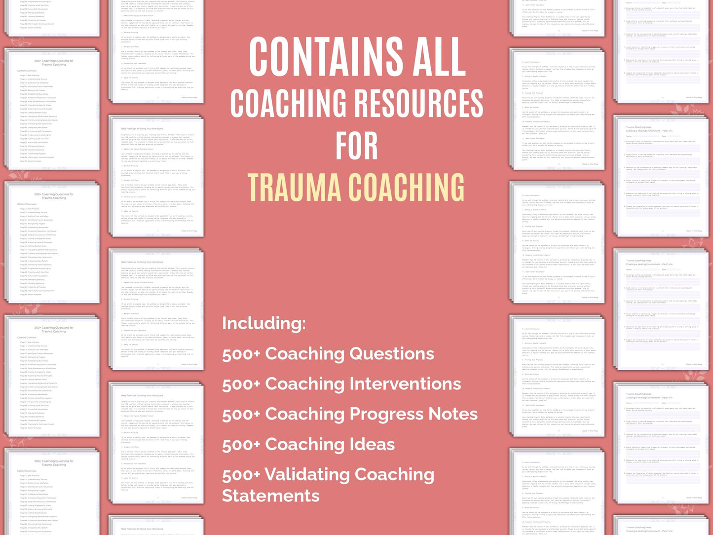 Trauma Coaching Worksheets