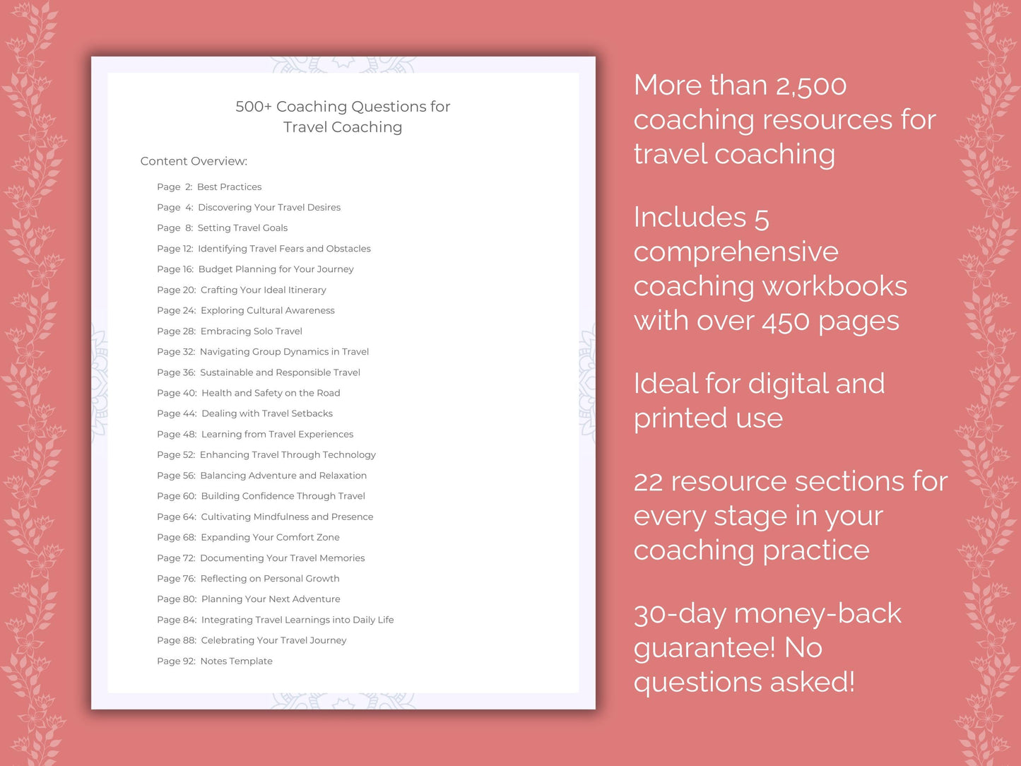 Travel Coaching Templates