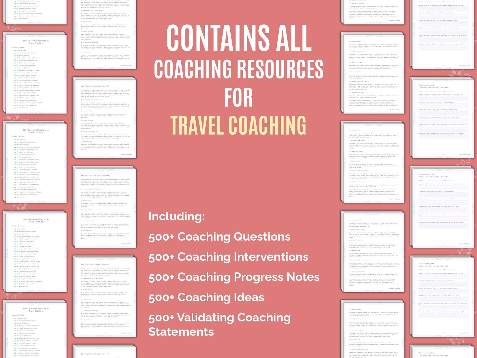 Travel Coaching Worksheets