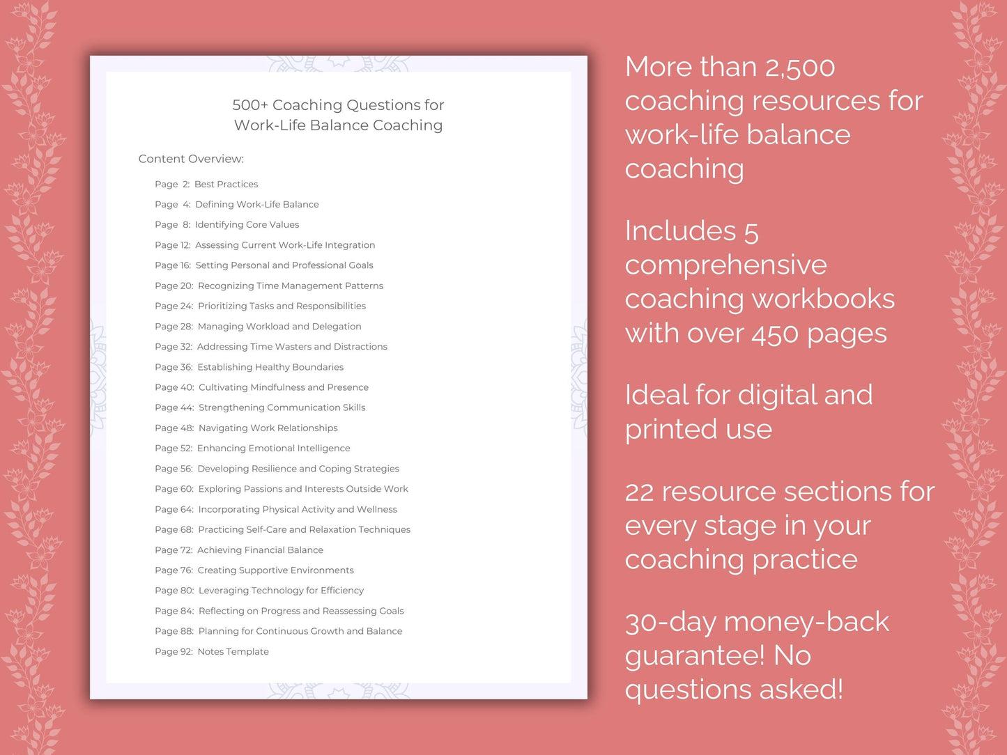 Work-Life Balance Coaching Templates