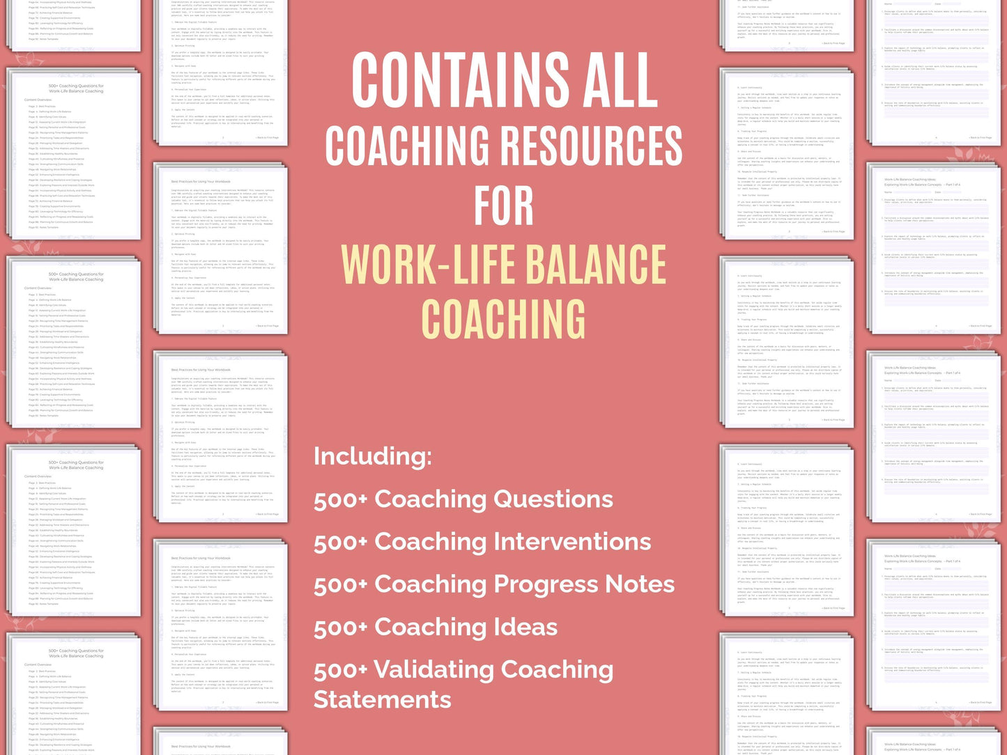 Work-Life Balance Coaching Worksheets