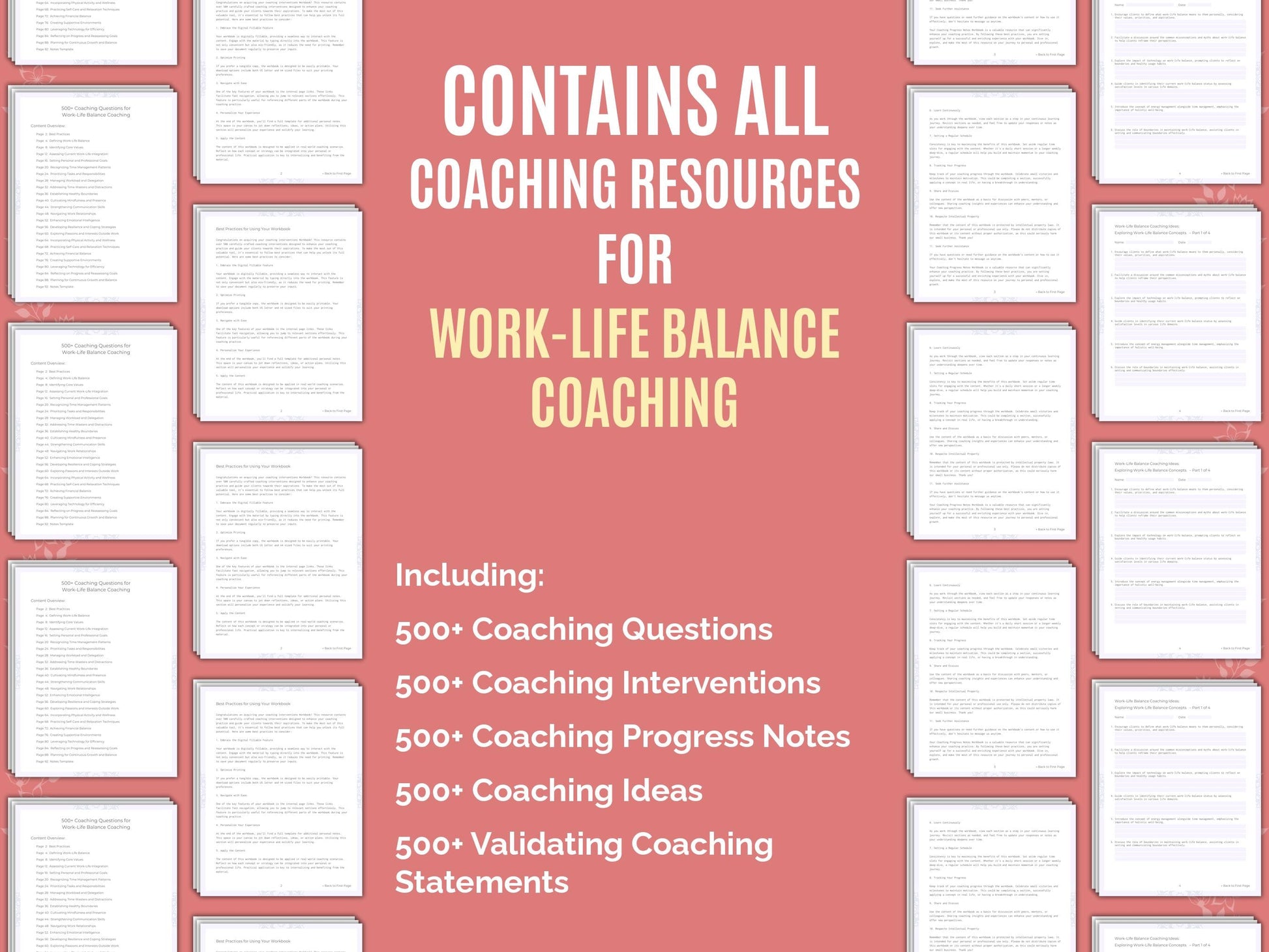 Work-Life Balance Coaching Worksheets