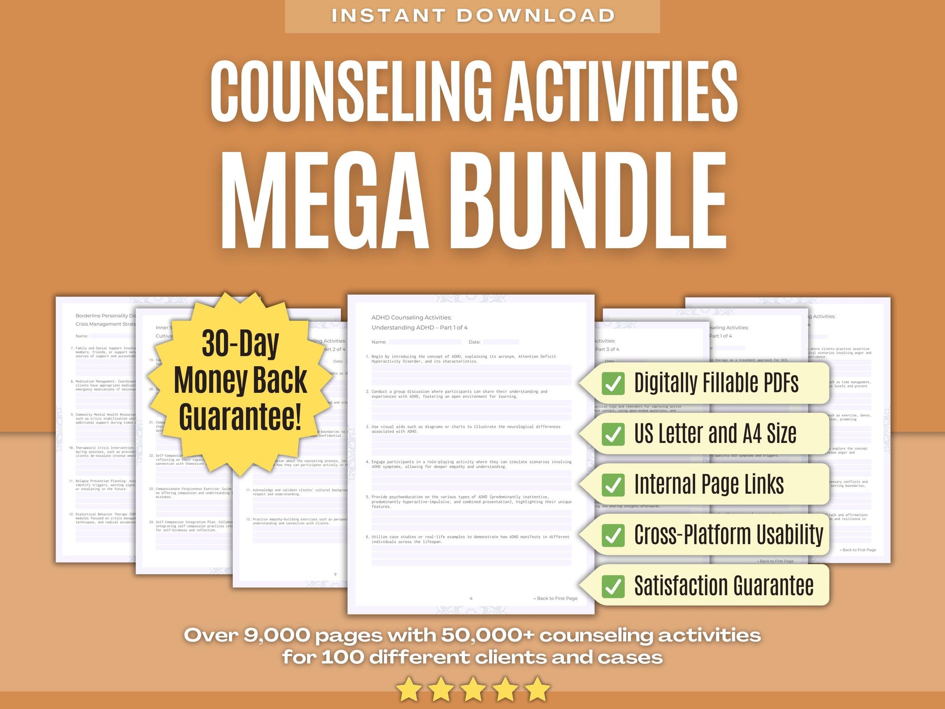 Counseling Activities Psychology Workbooks