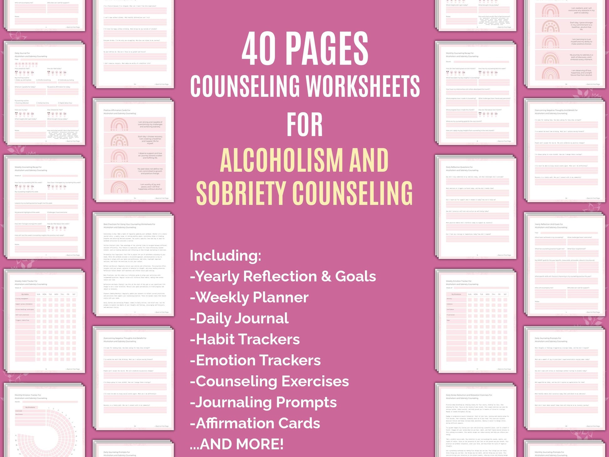 Counseling Therapist Worksheets