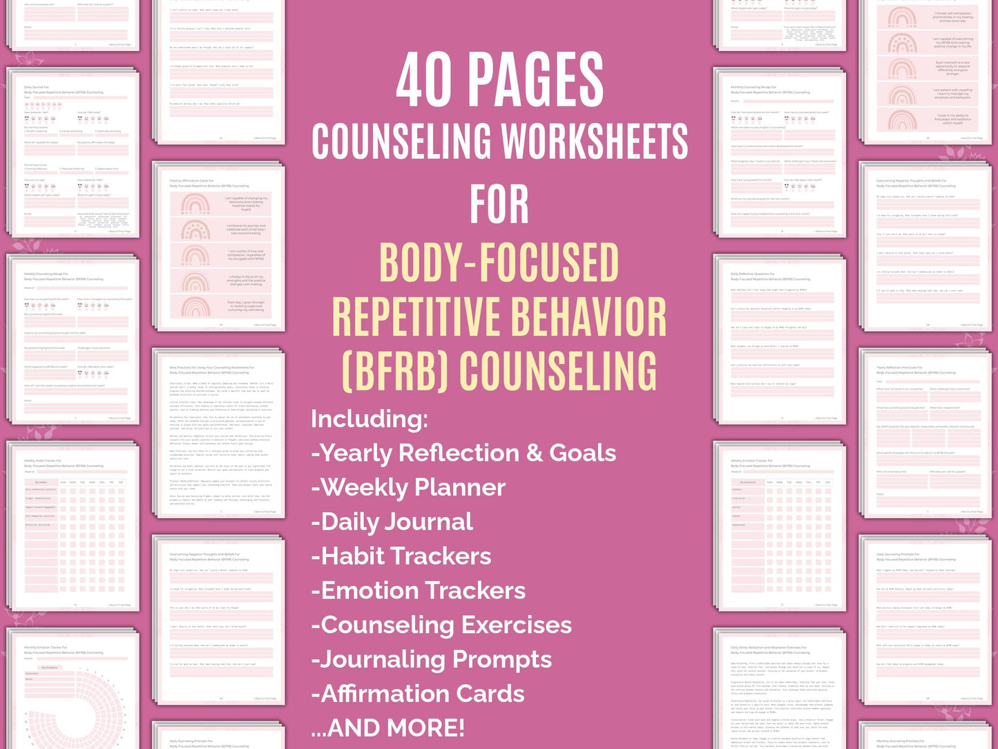 Counseling Therapist Worksheets