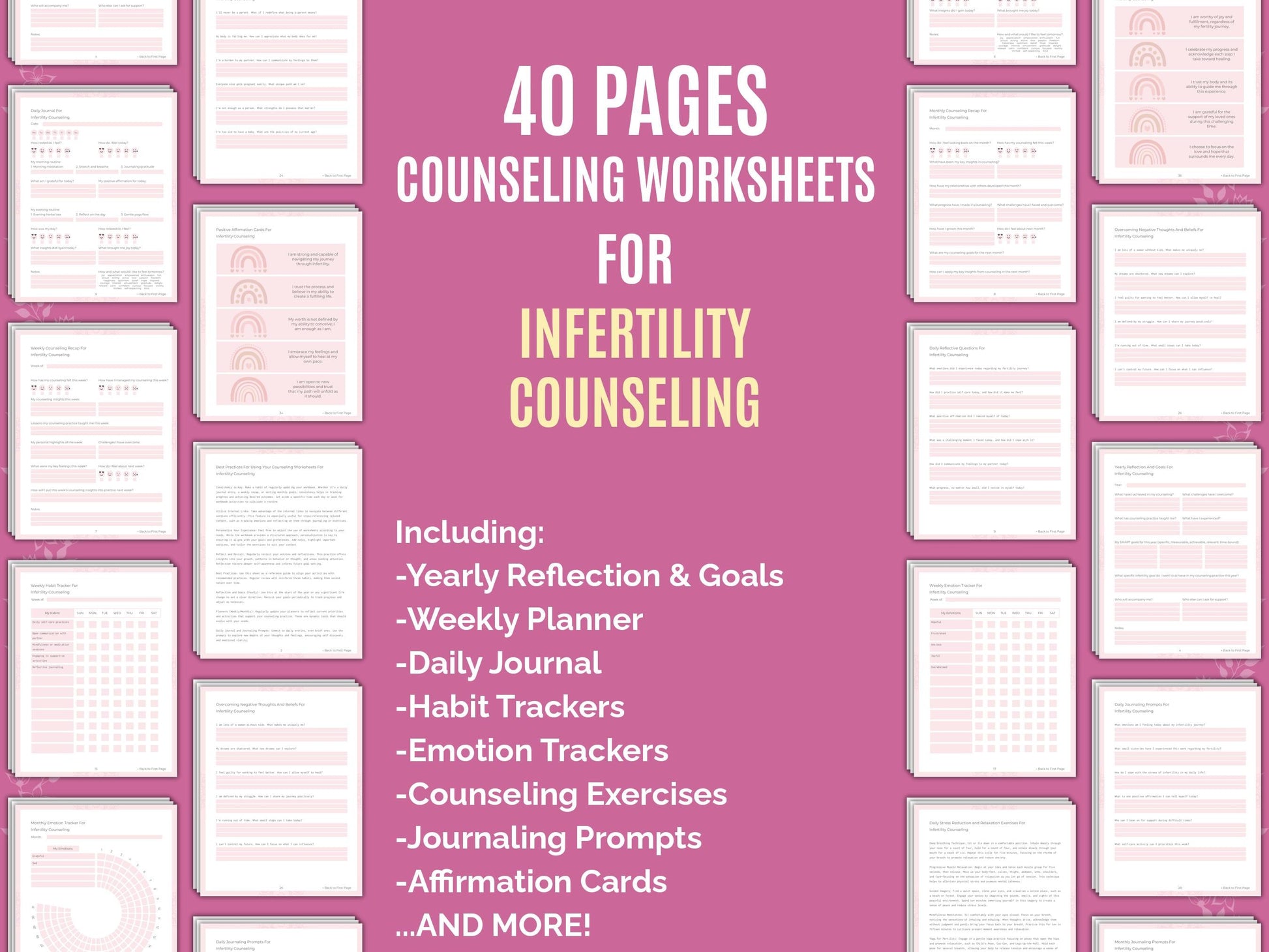 Counseling Therapist Worksheets