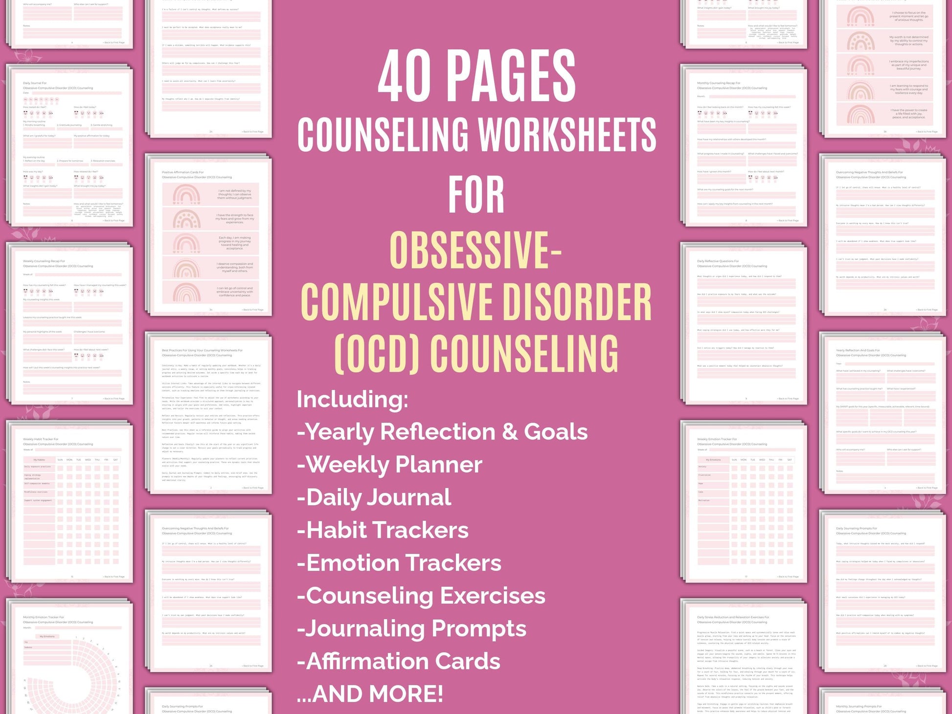 Counseling Therapist Worksheets