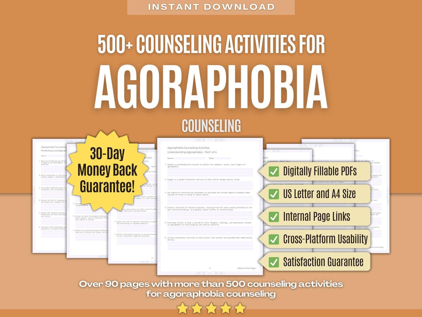 Agoraphobia Counseling Psychology Workbooks