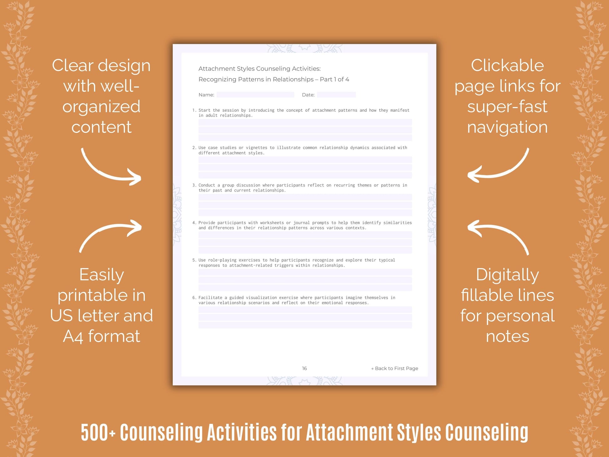 Attachment Styles Counseling Counseling Templates