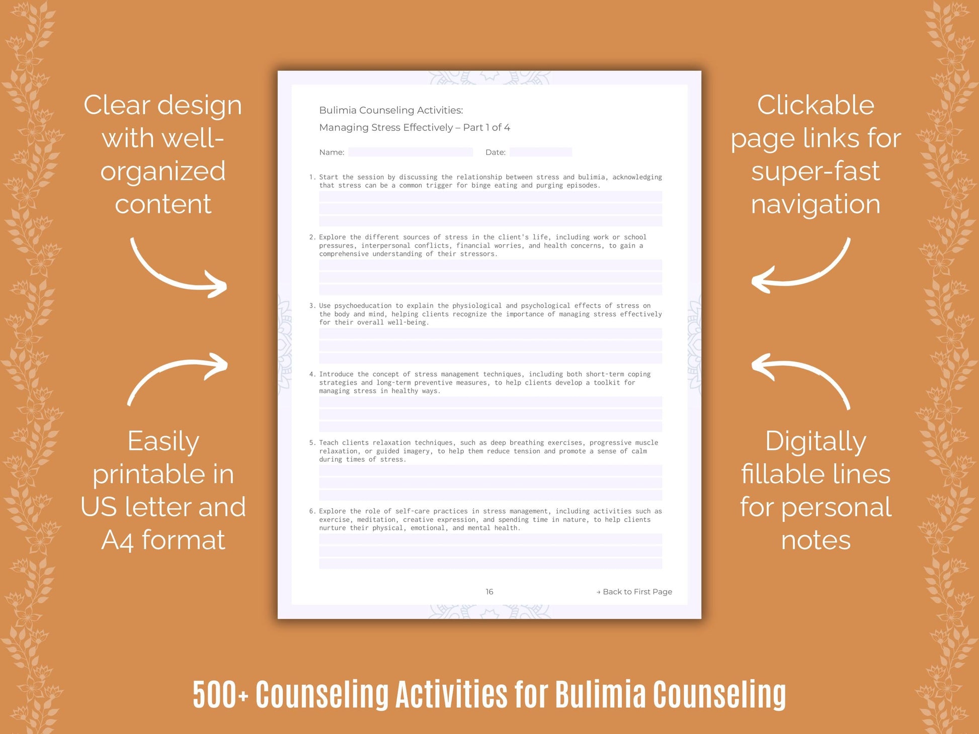 Bulimia Counseling Counseling Templates