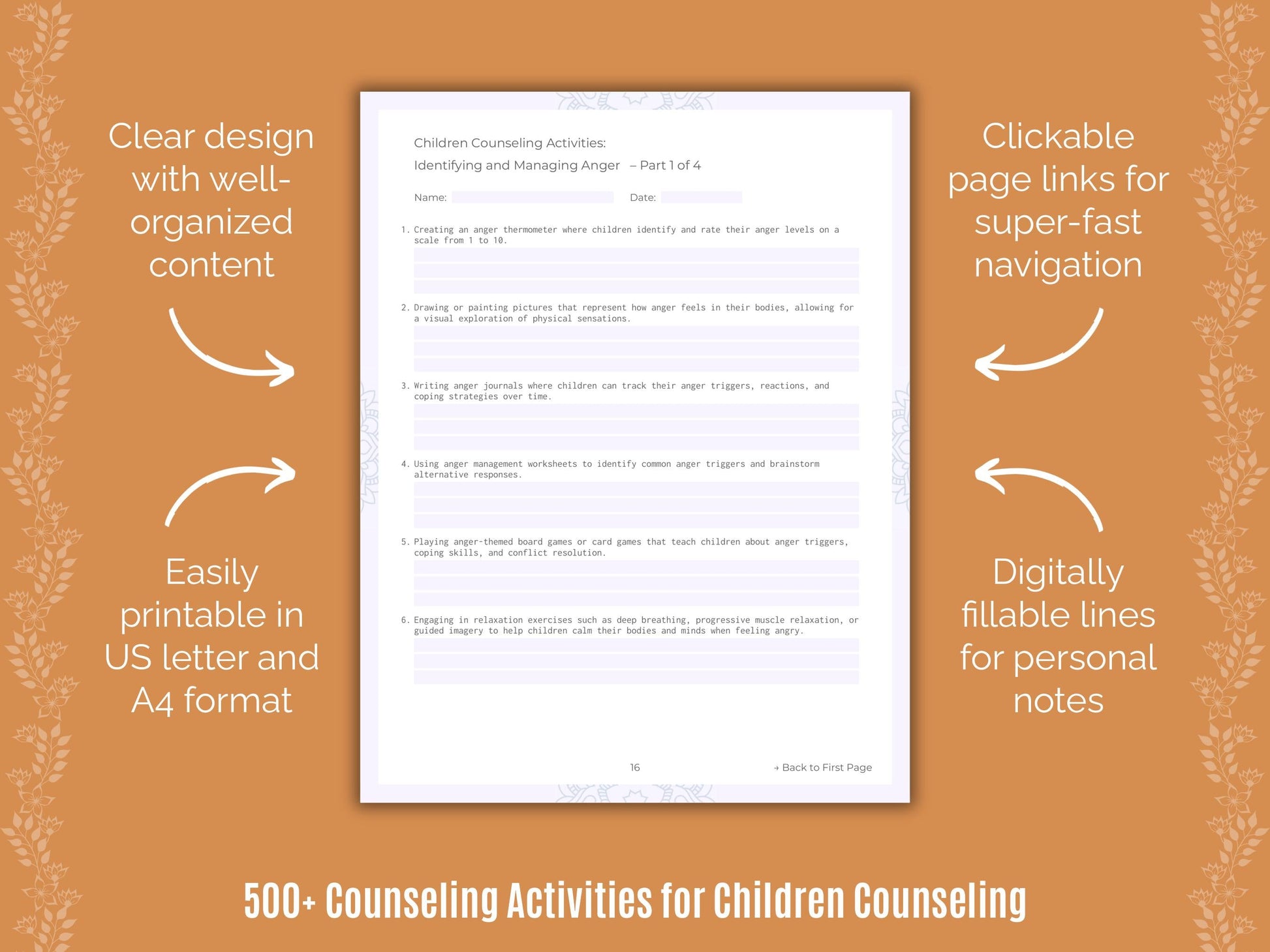 Children Counseling Counseling Templates