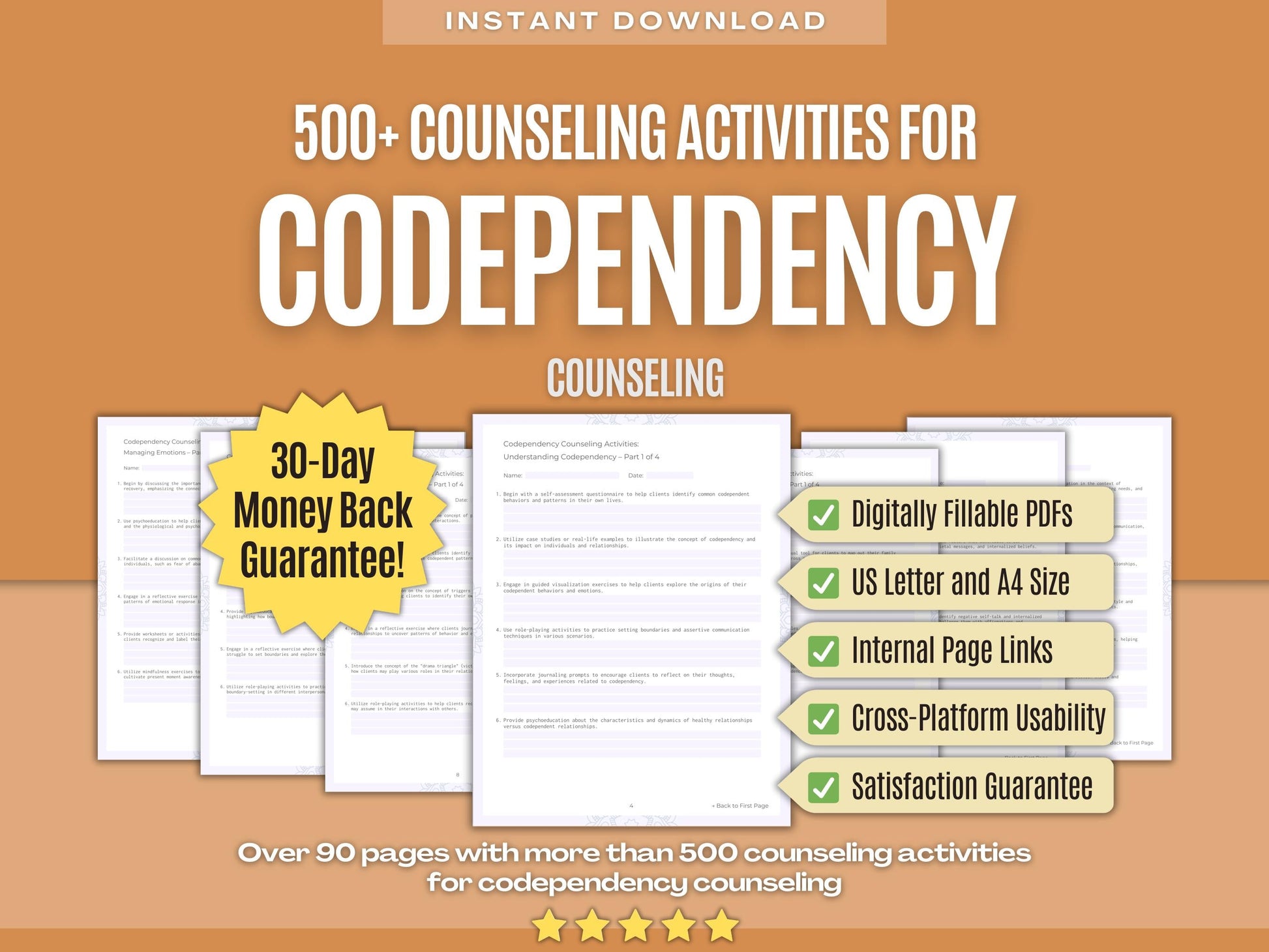 Codependency Counseling Psychology Workbooks