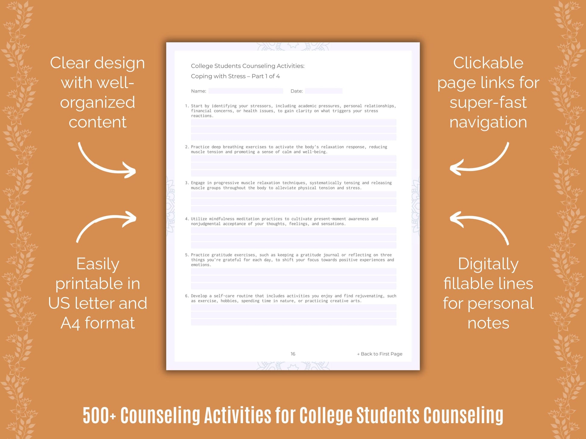 College Students Counseling Counseling Templates