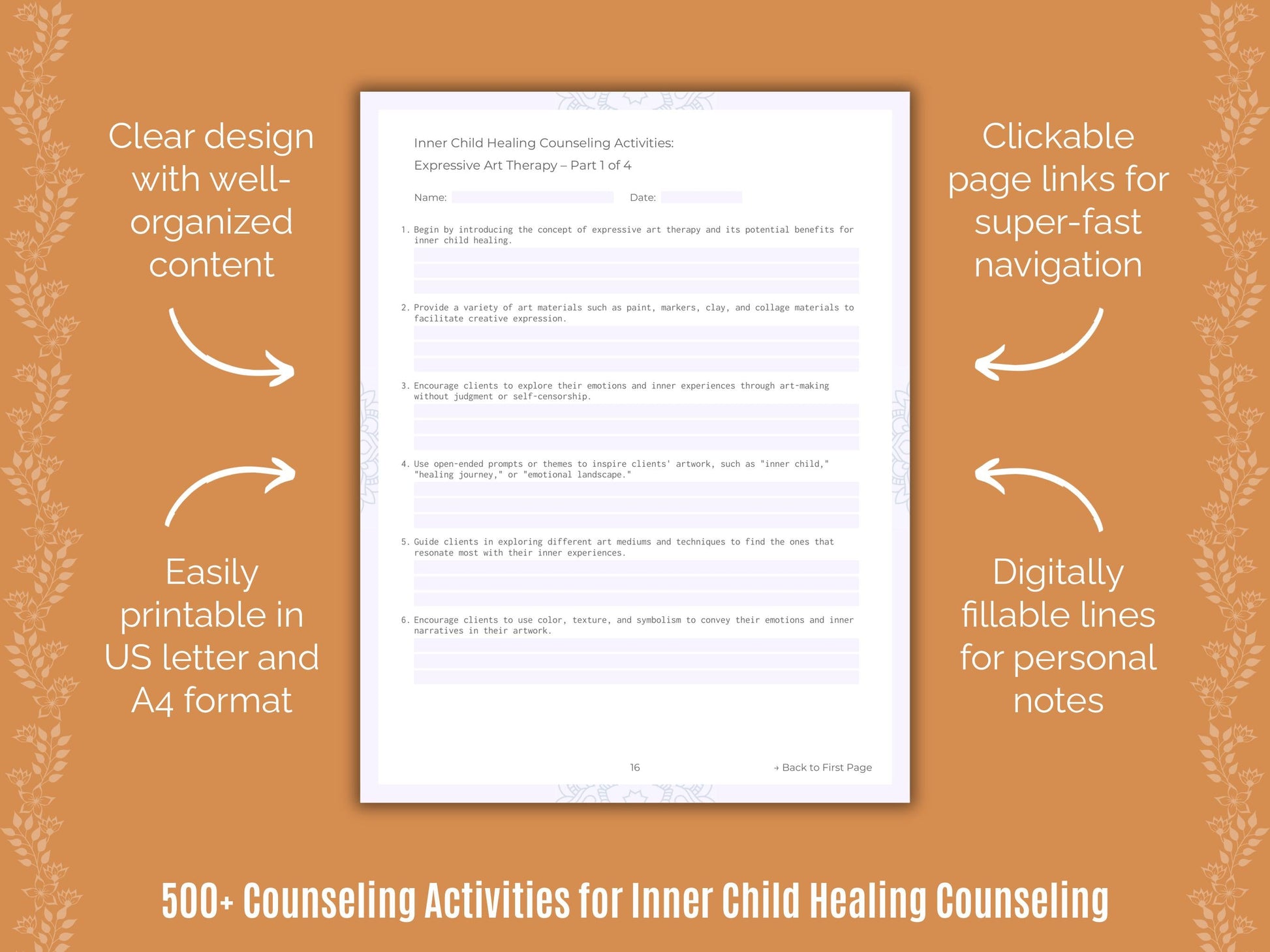 Inner Child Healing Counseling Counseling Templates