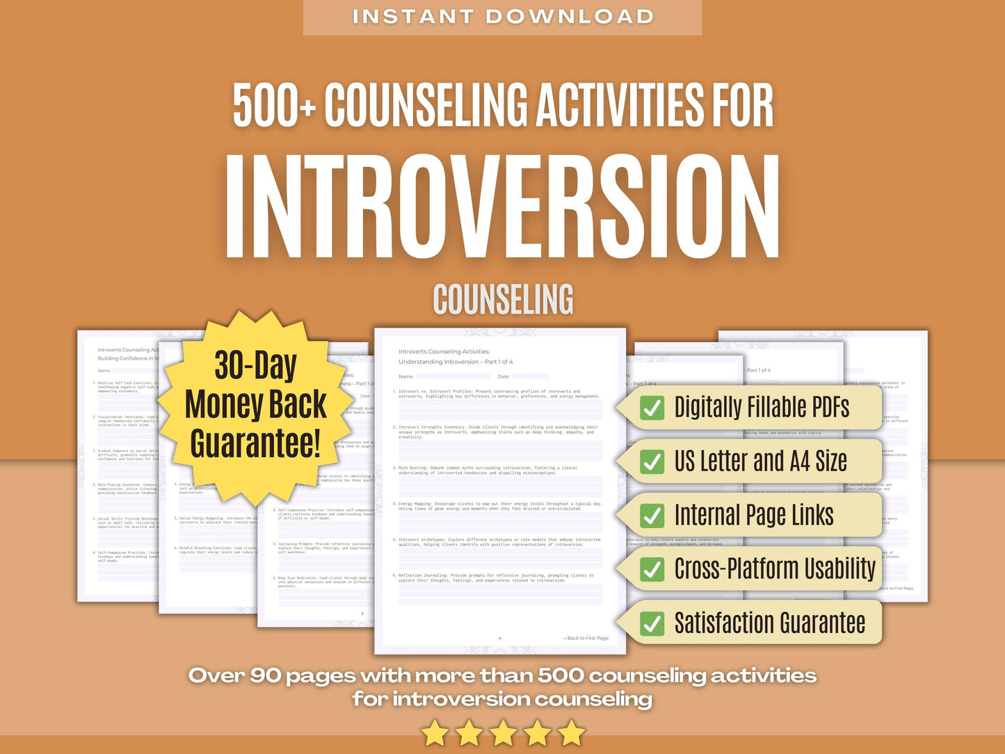 Introversion Counseling Psychology Workbooks