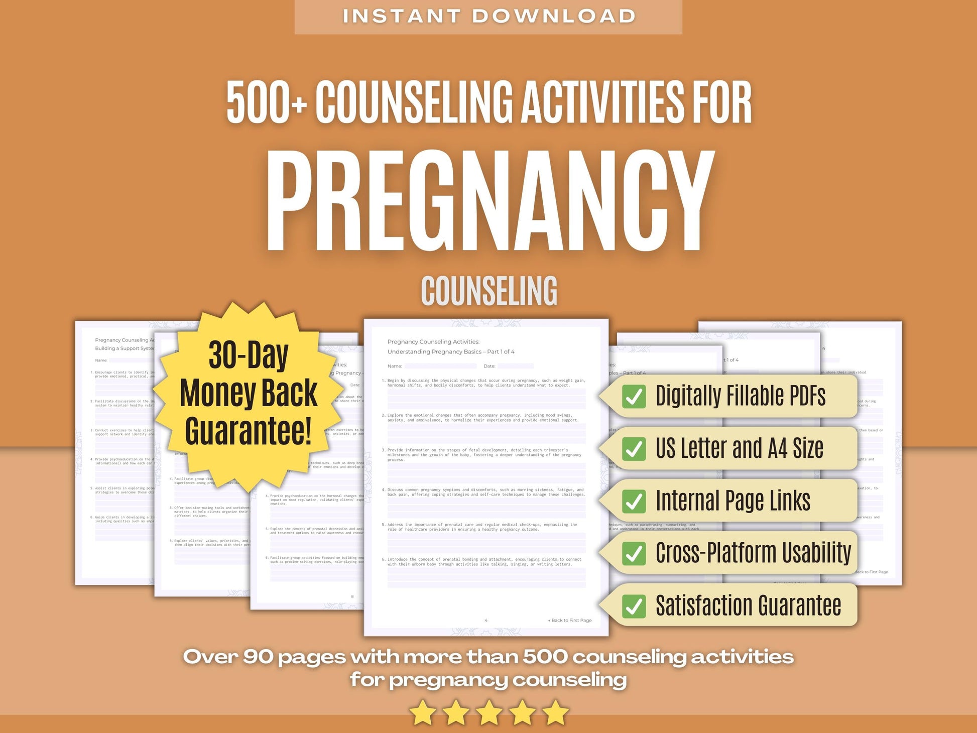 Pregnancy Counseling Psychology Workbooks