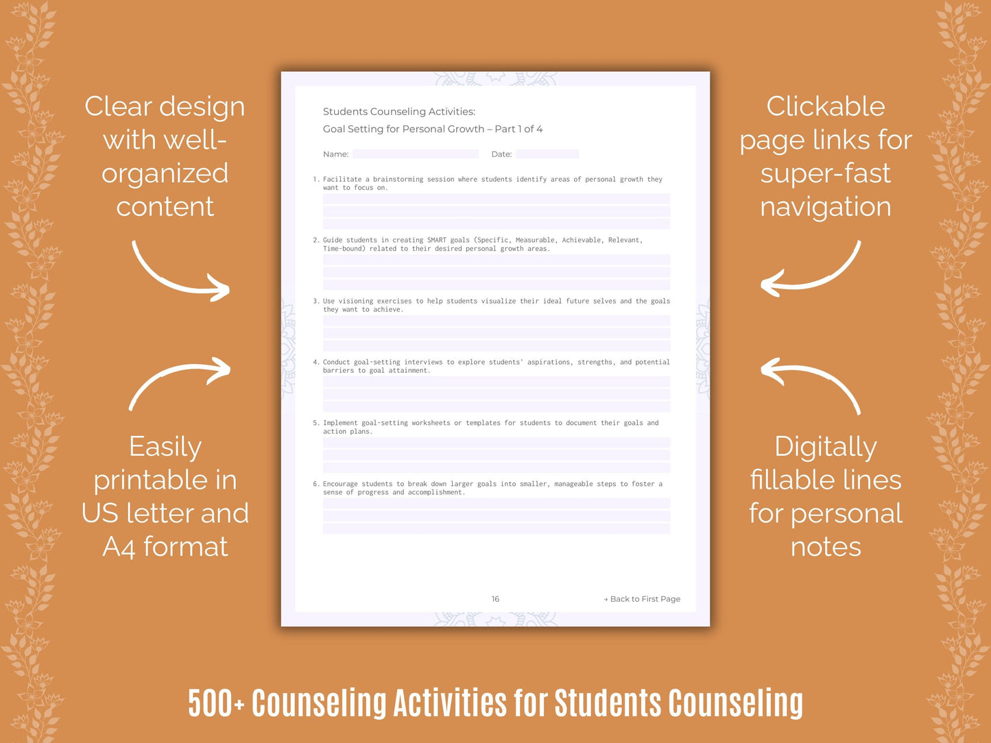 Students Counseling Counseling Templates