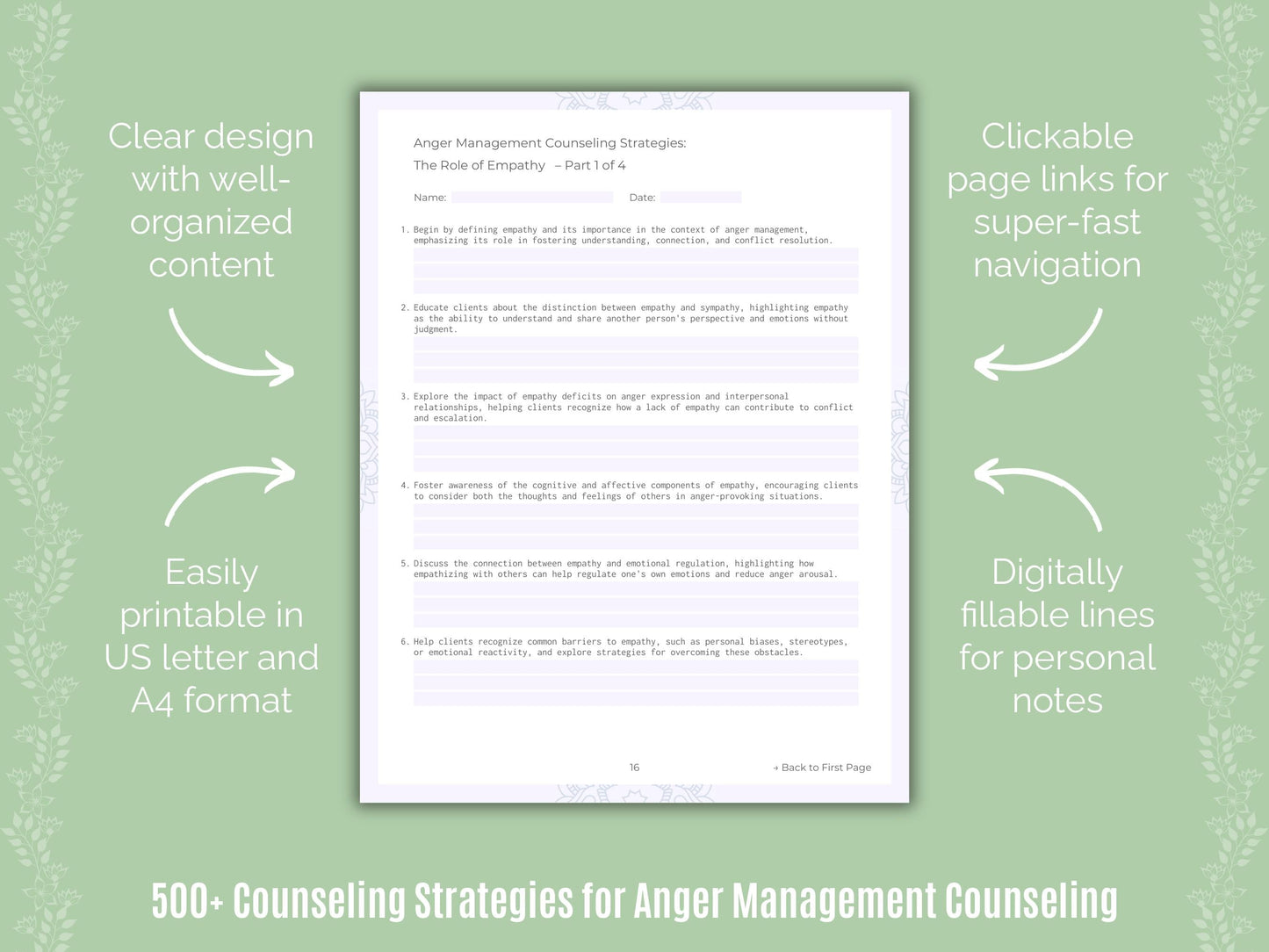 Anger Management Counseling Counseling Templates