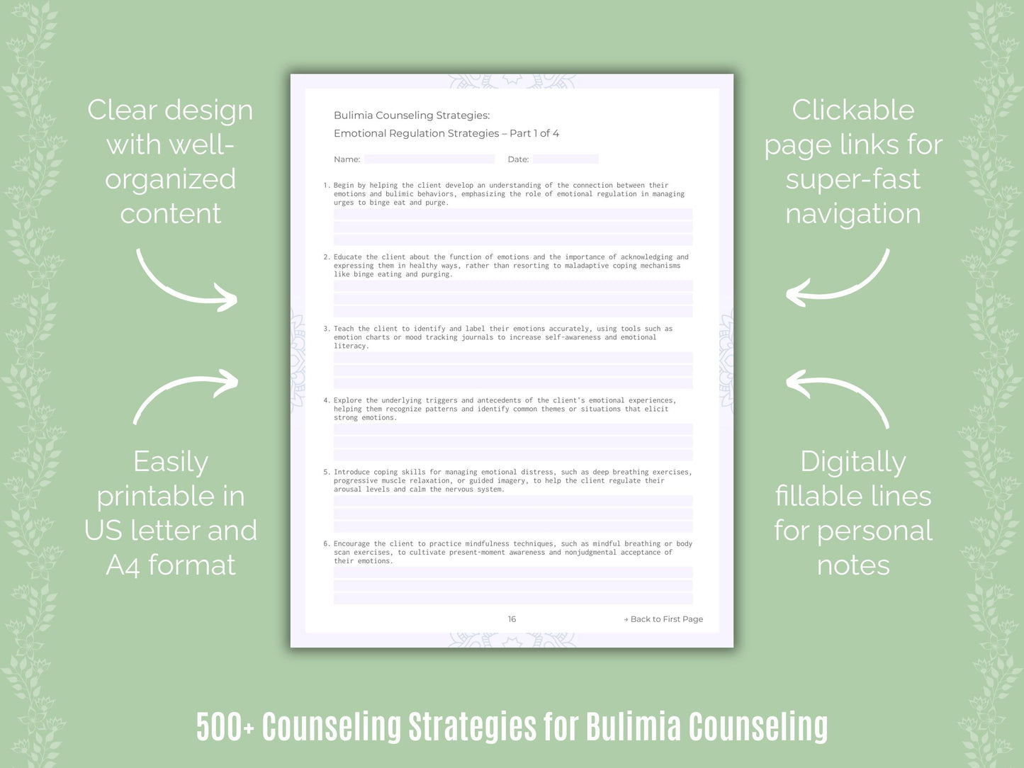 Bulimia Counseling Counseling Templates