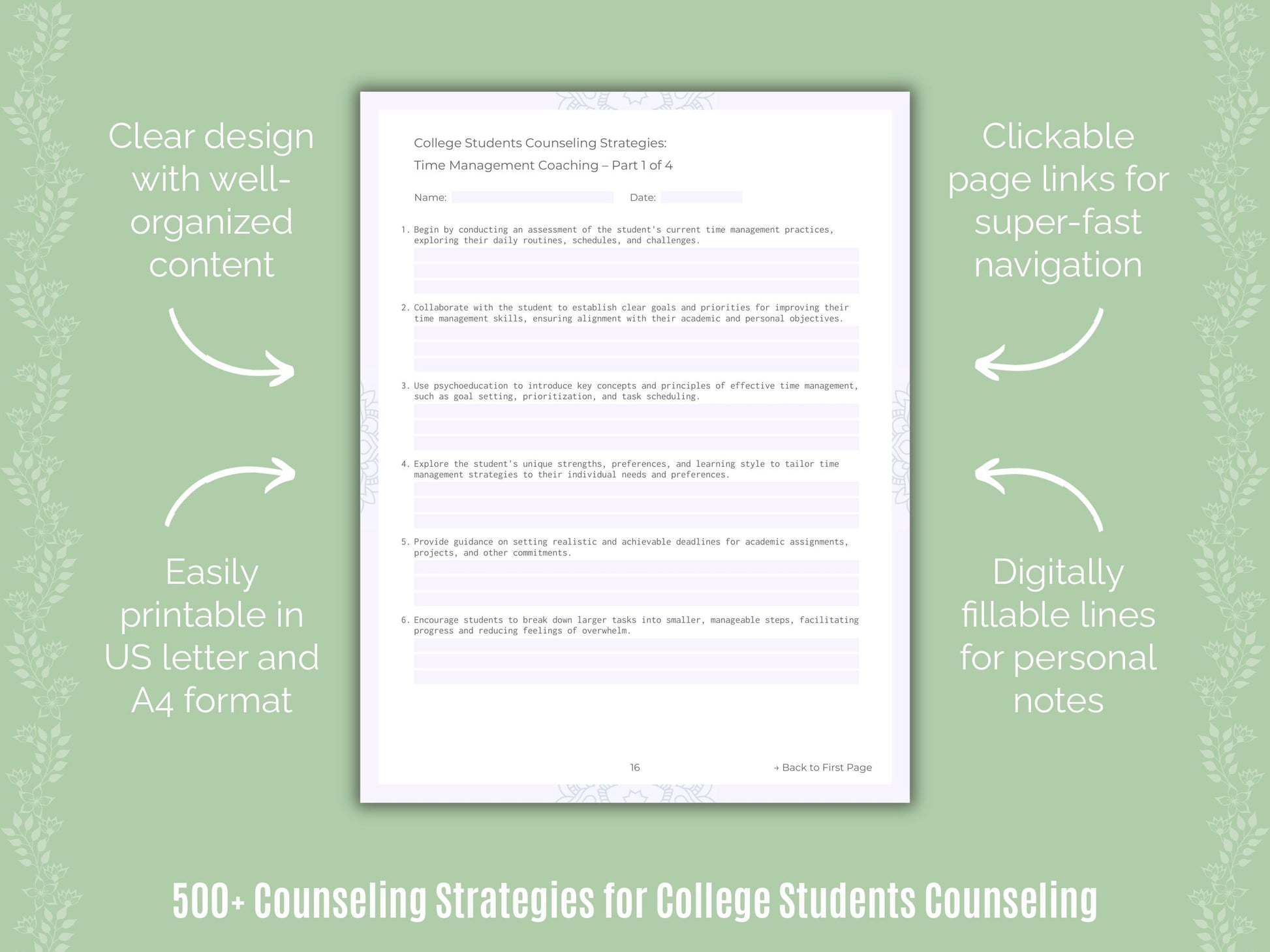 College Students Counseling Counseling Templates