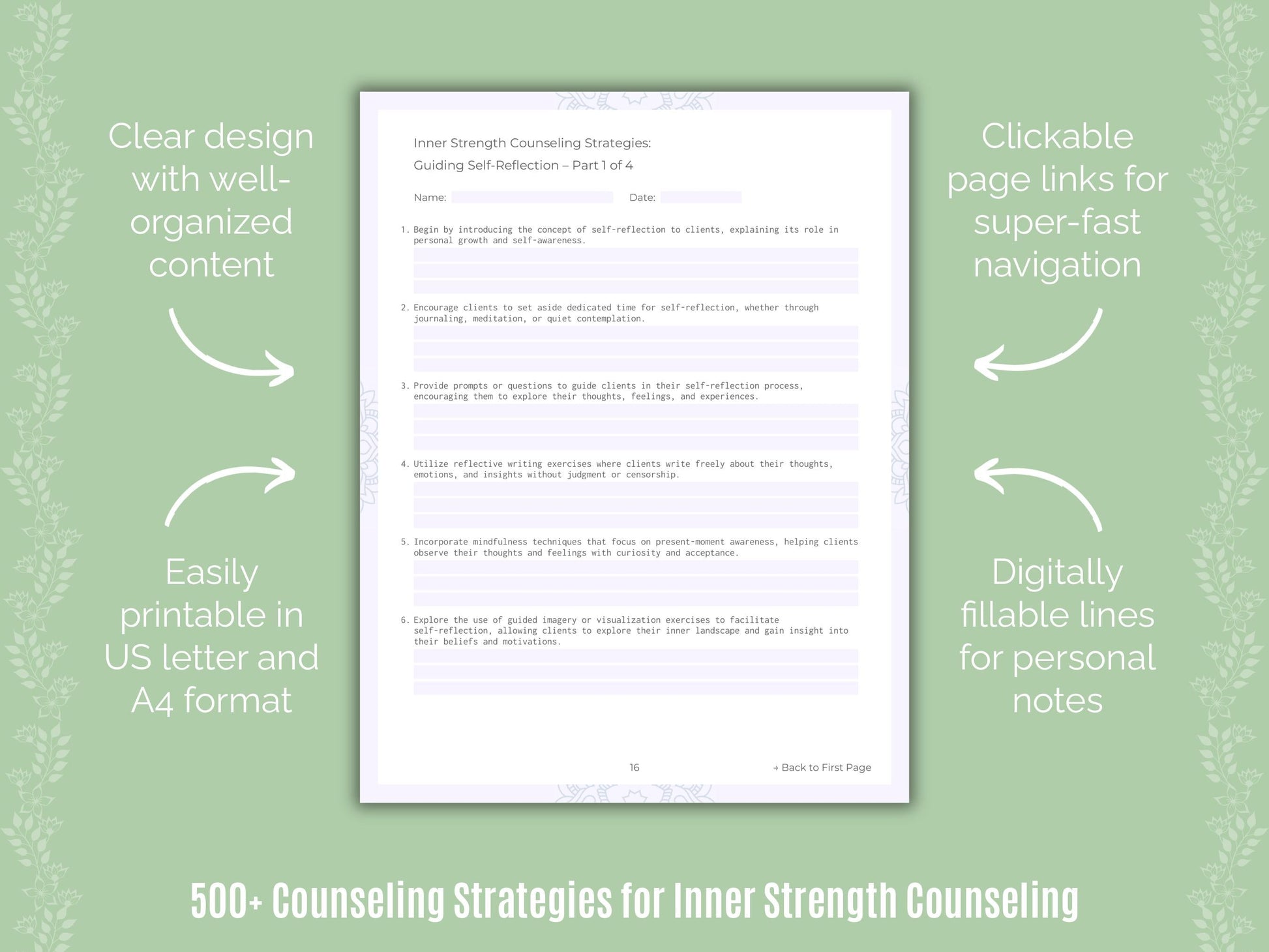 Inner Strength Counseling Counseling Templates