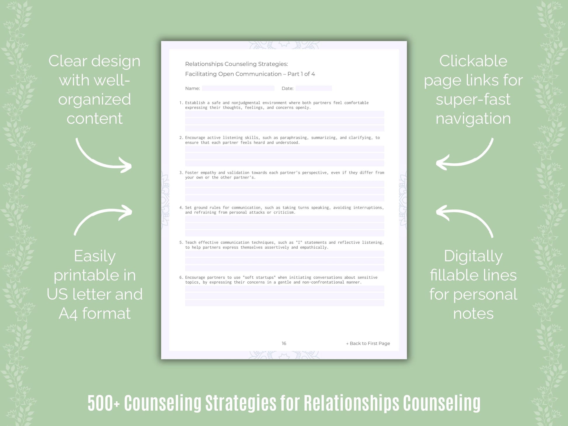 Relationships Counseling Counseling Templates