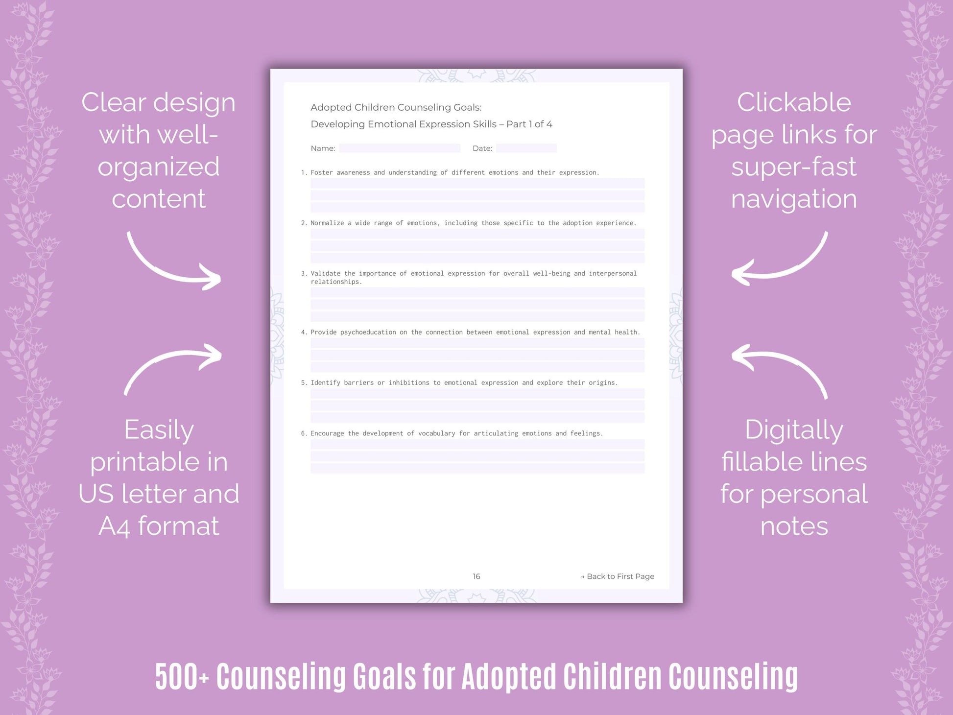 Adopted Children Counseling Counseling Templates