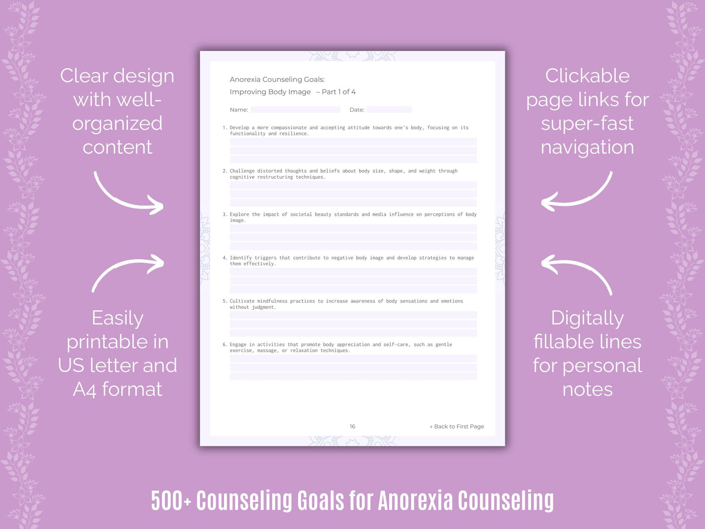 Anorexia Counseling Counseling Templates