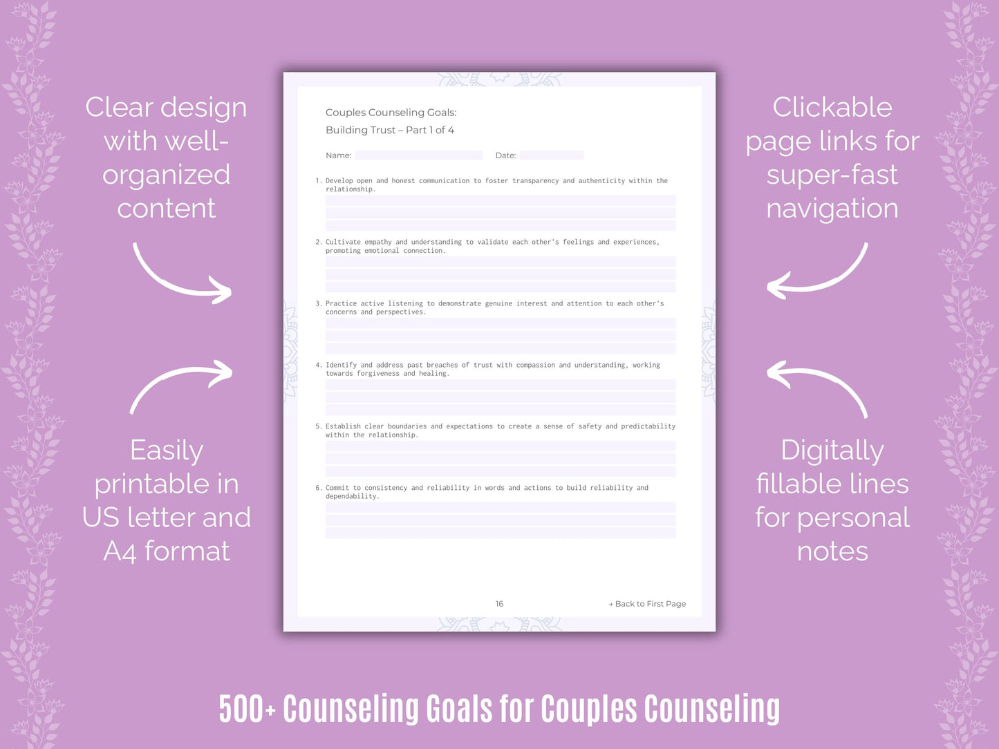 Couples Counseling Counseling Templates