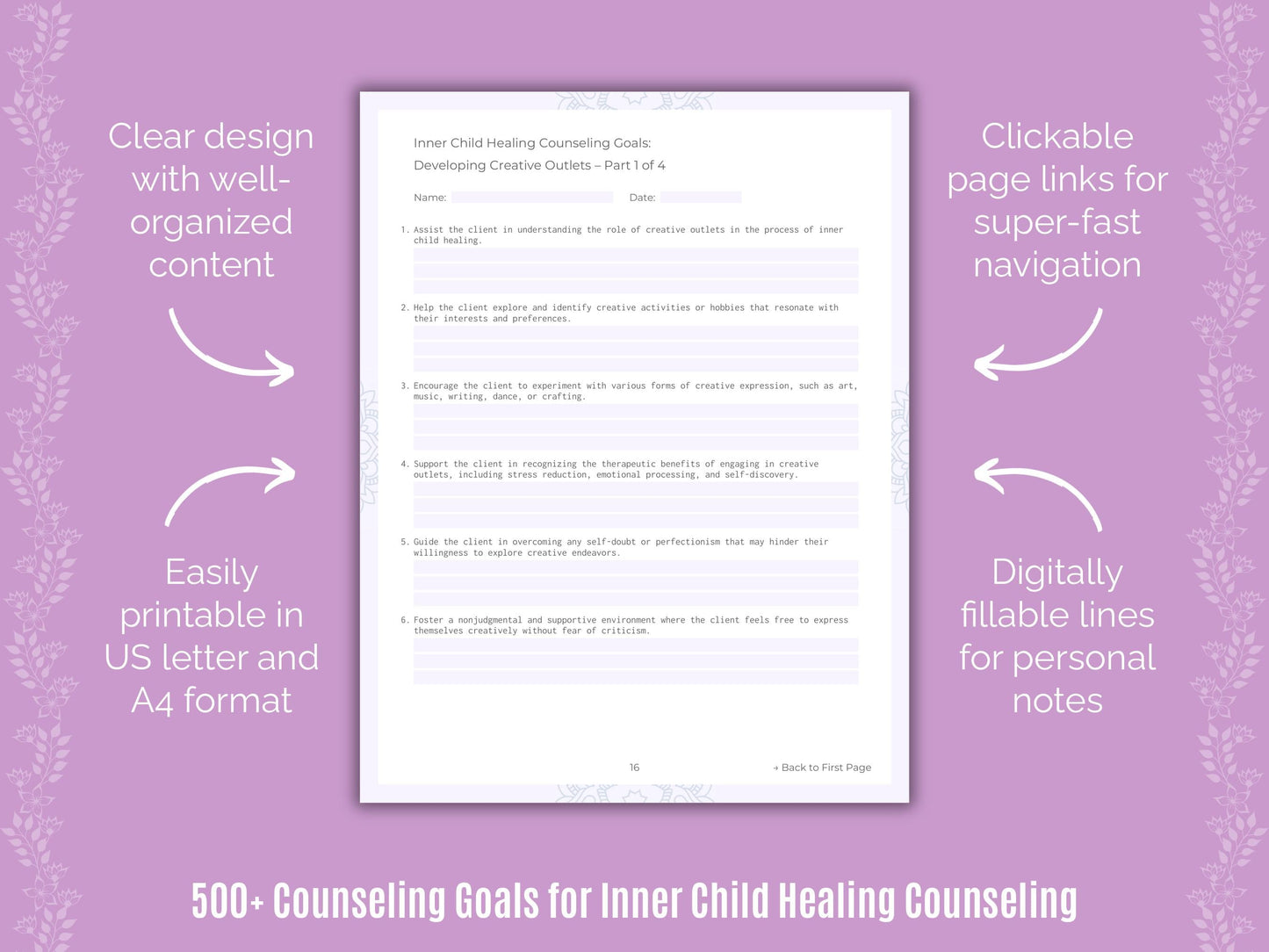 Inner Child Healing Counseling Counseling Templates